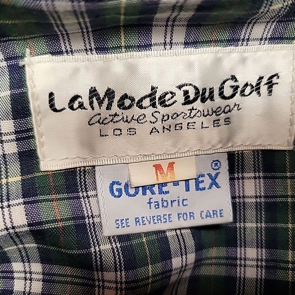 Vintage VINTAGE LaMode DuGolf Gore Tex Jacket Men L Blue Bomber Wind-Resistant Water-Resistant Golf Plaid Lined Size US L / EU 52-54 / 3 - 4 Thumbnail