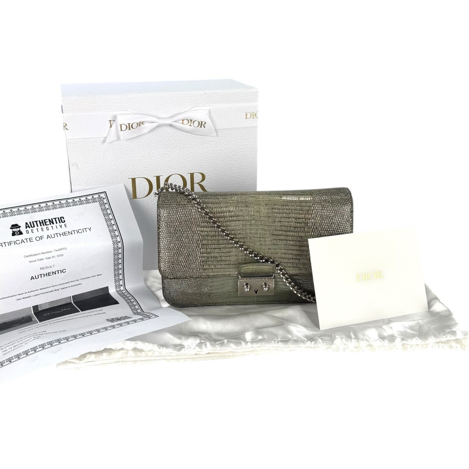 Dior Dior Metallic Lizard Crossbody Bag Size ONE SIZE - 3 Thumbnail