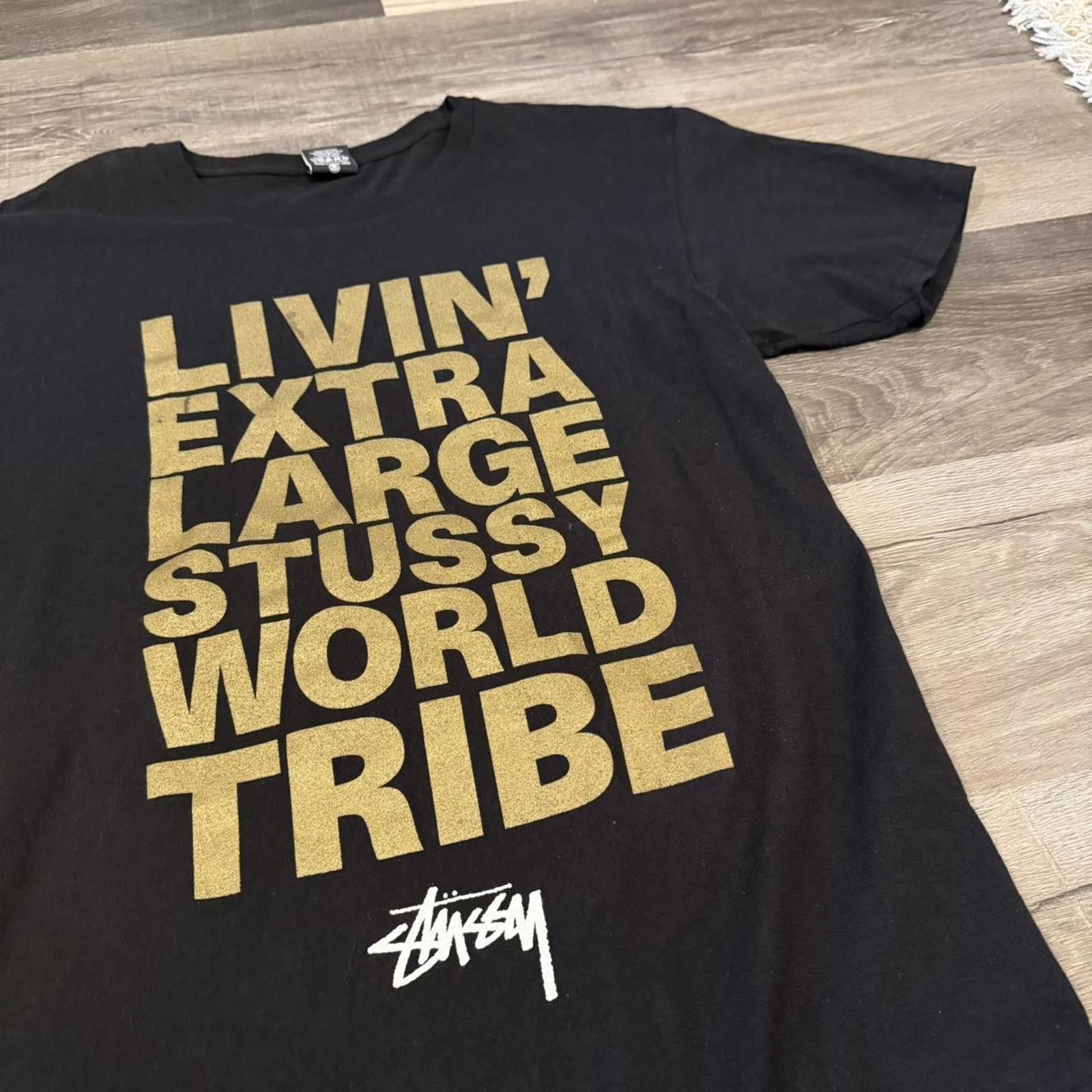 Stussy stussy livin extra large stussy world tribe t shirt M Size US M / EU 48-50 / 2 - 1 Thumbnail