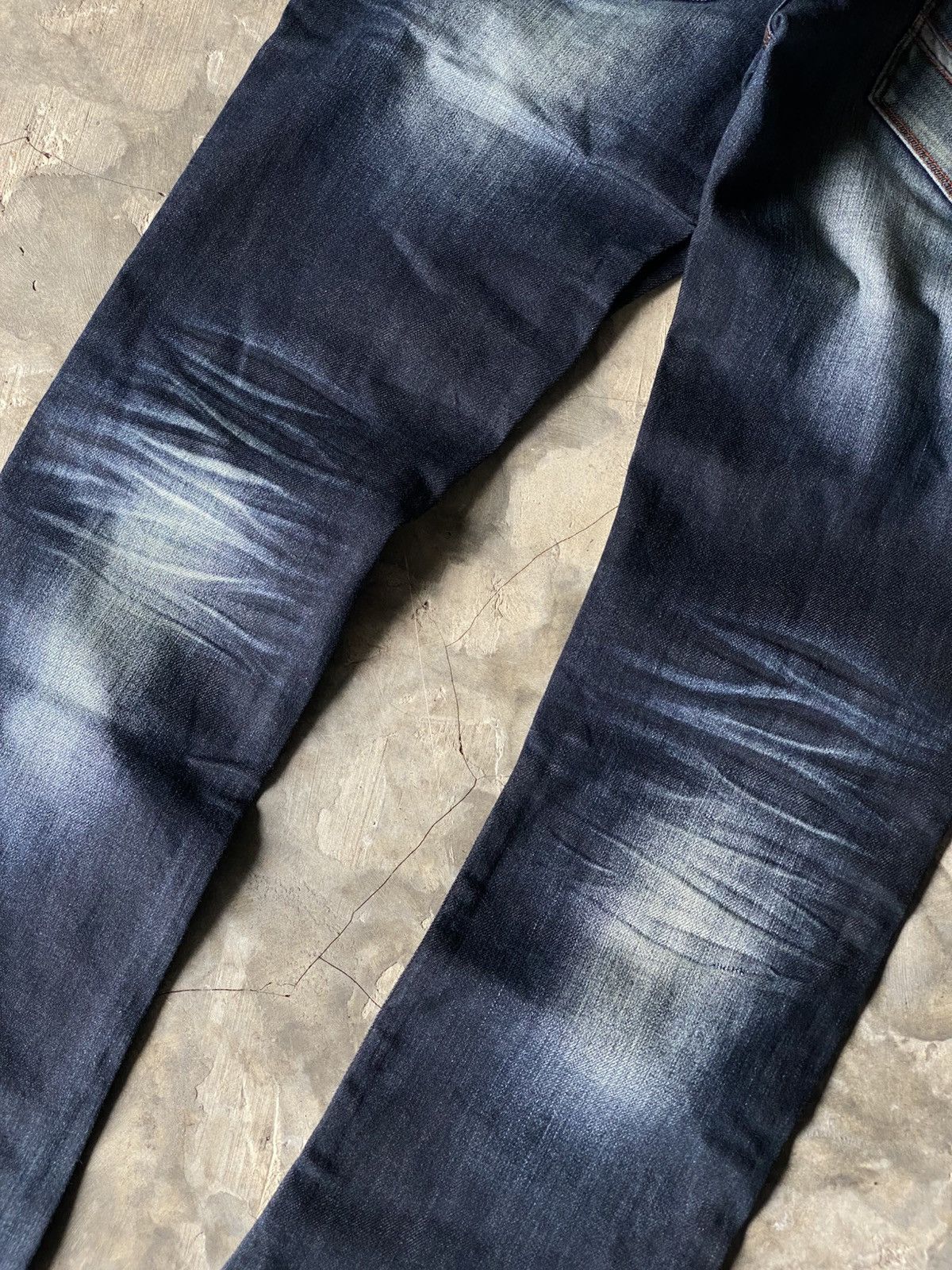 Japanese Brand STUDDED NICOLE CLUB FOR MEN INDIGO WHISKER BOOTCUT Size US 32 / EU 48 - 4 Thumbnail