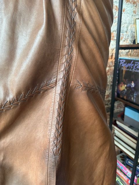Soul Revolver Soul Revolver Ranger Coat – Brown Leather Duster – L Size US L / EU 52-54 / 3 - 6 Thumbnail