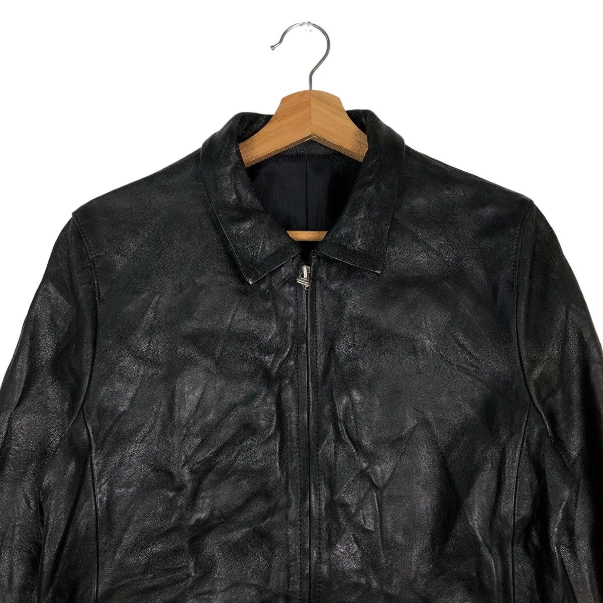 Japanese Brand 🔥Vintage Soft Leather Biker Jacket Kuro Issey Miyake Japan Size US M / EU 48-50 / 2 - 3 Thumbnail