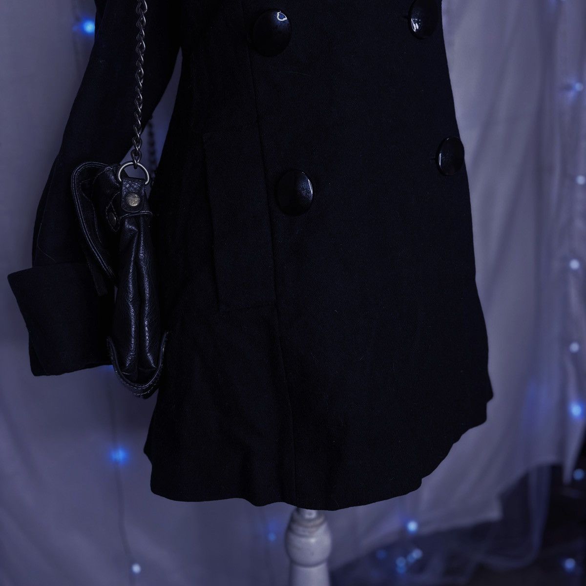Other Vintage Newport News Black Wool-Blend Coat Size M / US 6-8 / IT 42-44 - 3 Thumbnail