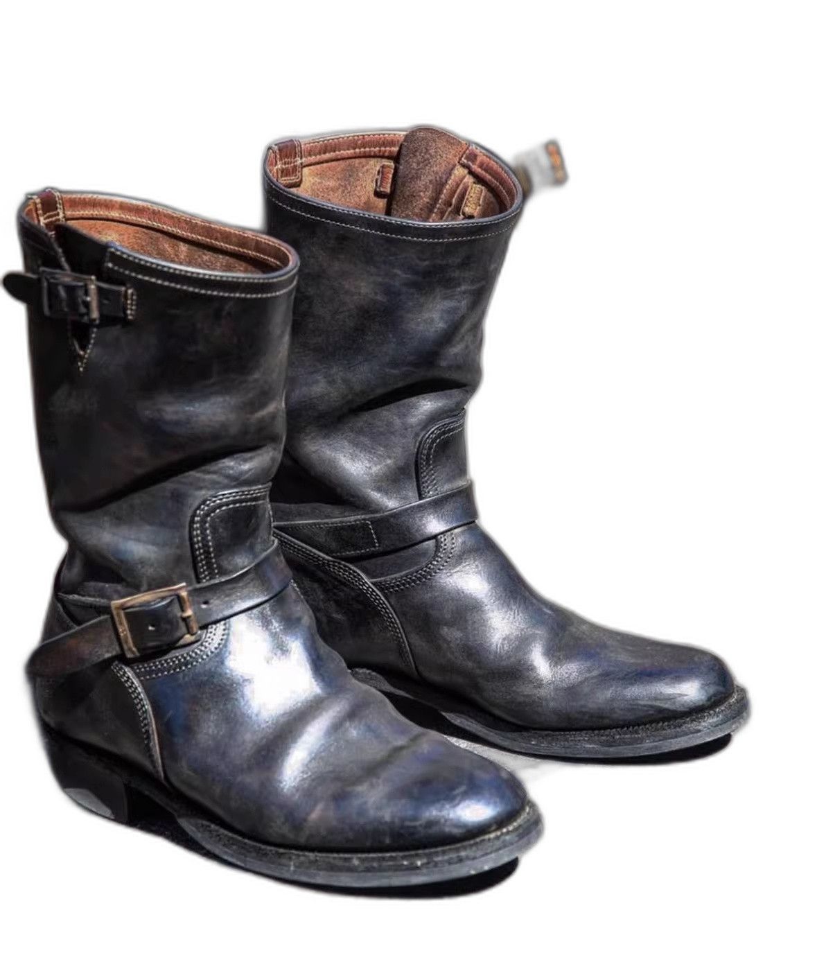 ATTRACTIONS Motor Black Italian Horsebutt Engineer Boots Size US 9.5 / EU 42-43 - 1 Thumbnail