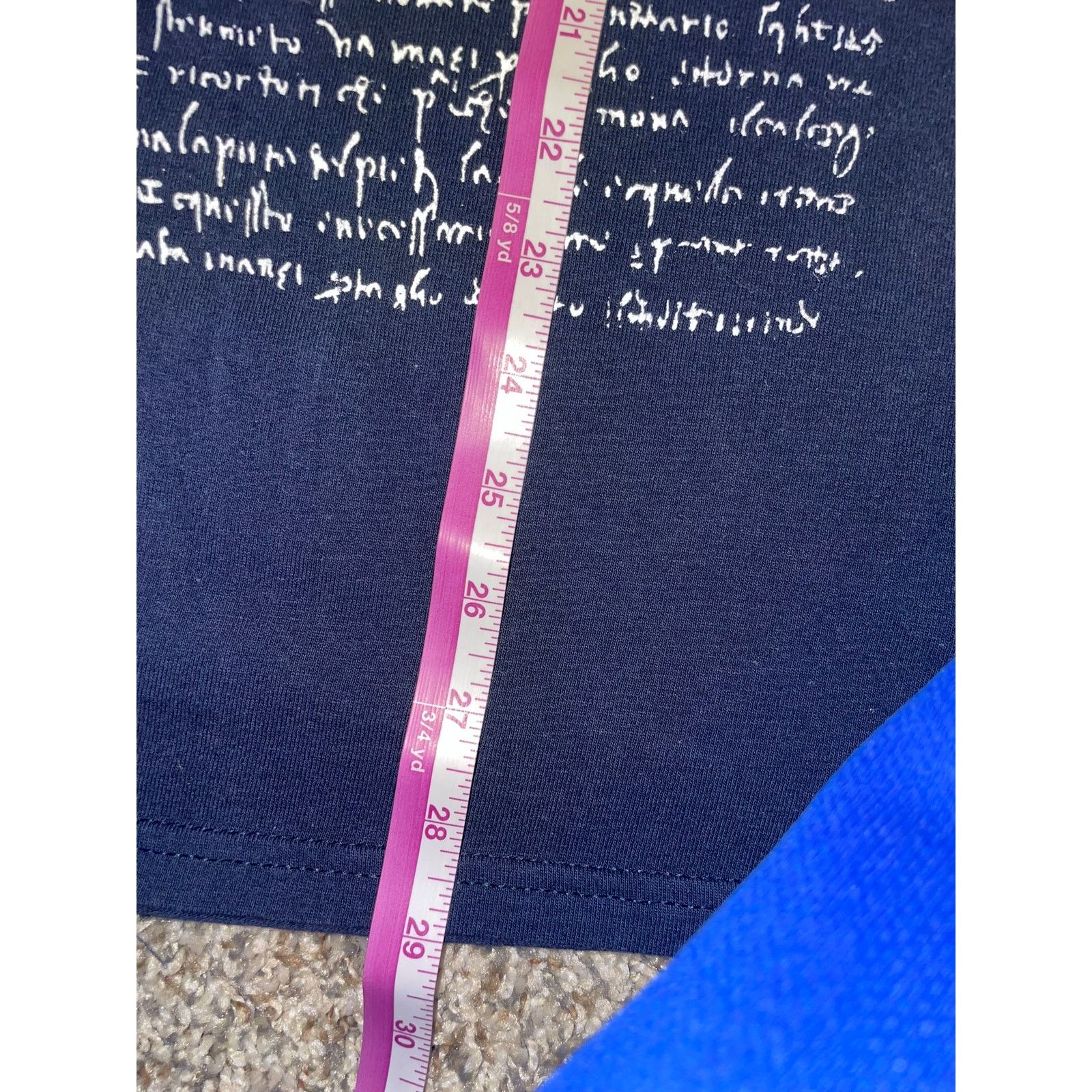 Gildan 2000s Leonardo Da Vinci Blue Bike Design Shirt Tee Y2K XL Size US XL / EU 56 / 4 - 9 Thumbnail
