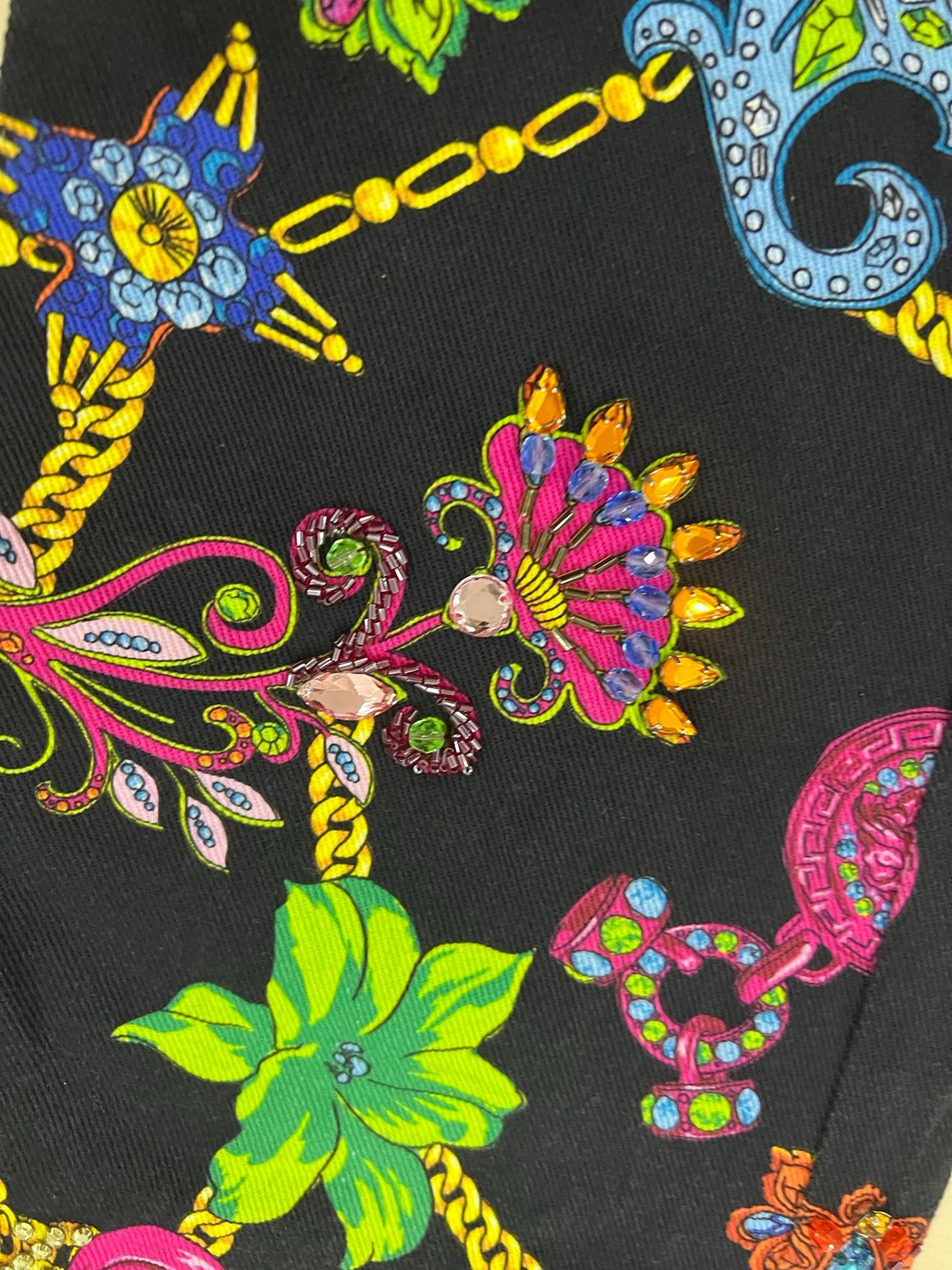 Versace Versace Runway Super Sparkle Full Logo Pants Size US 32 / EU 48 - 3 Thumbnail