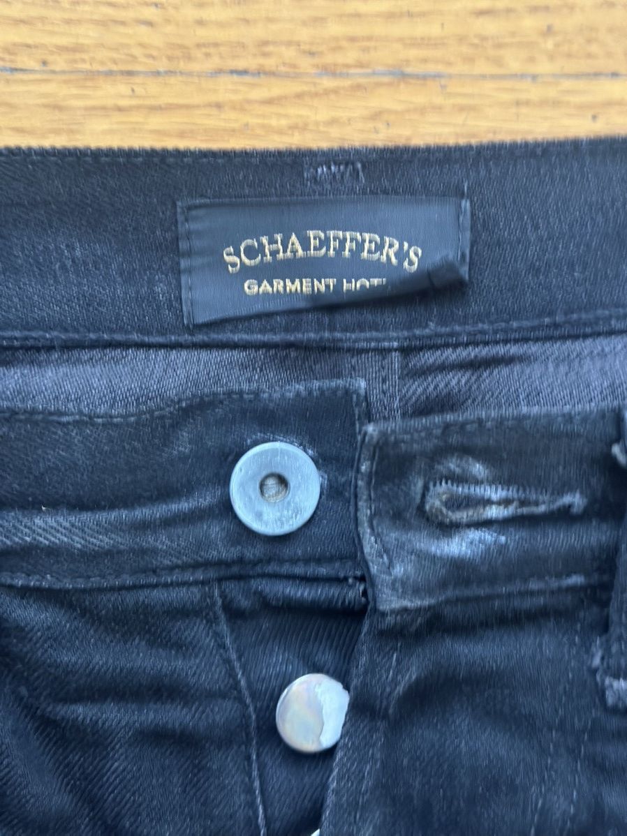 Schaeffers Garment Hotel Schaeffer’s Garment Hotel Mens Black Jeans Size US 30 / EU 46 - 3 Thumbnail