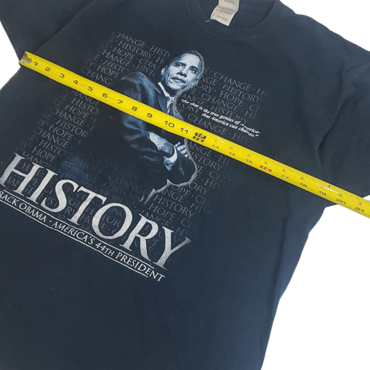 Vintage 2008 Barrack Obama History T-Shirt Size US M / EU 48-50 / 2 - 5 Thumbnail