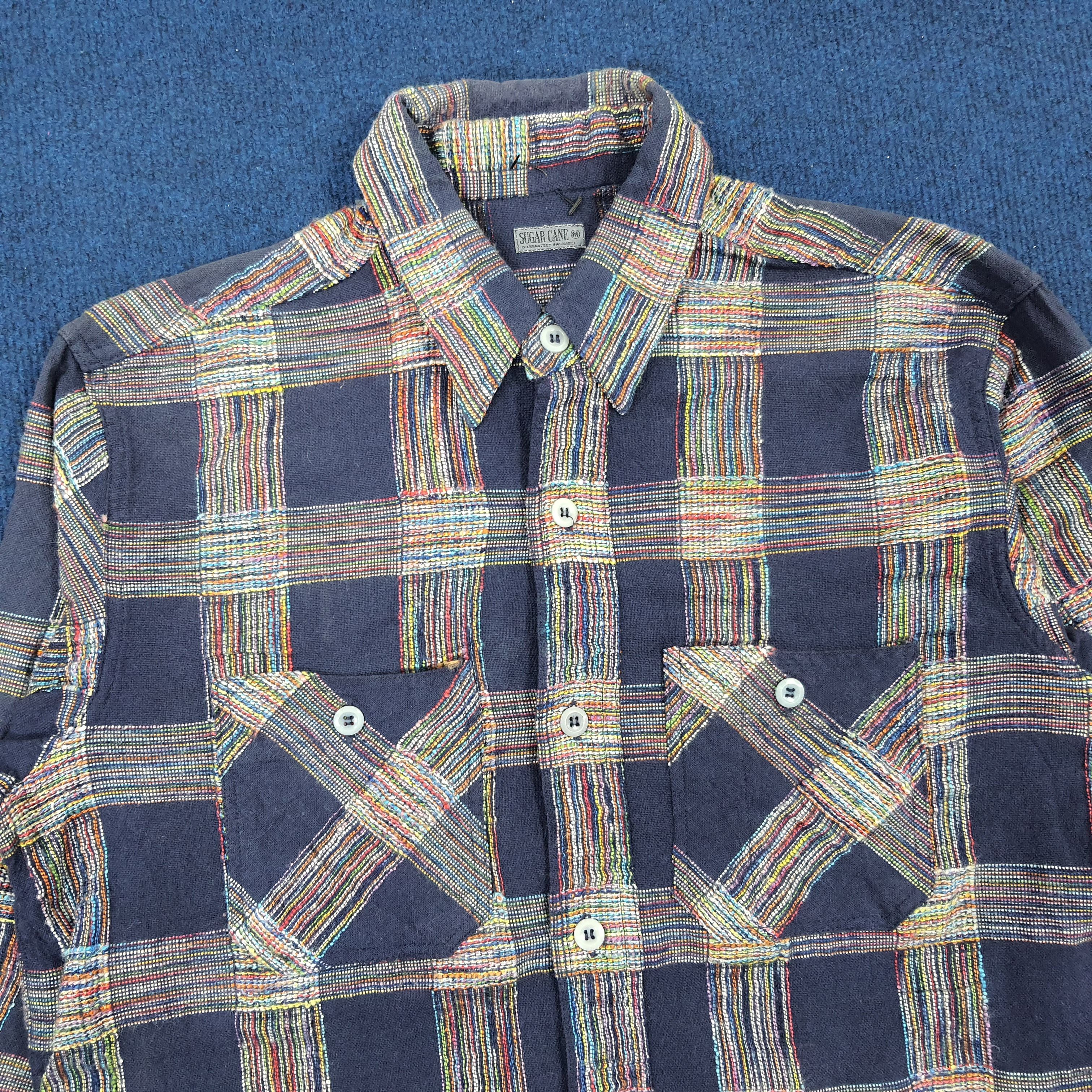 Japanese Brand × Sugar Cane × Vintage Vintage Sugar Cane Japanese Brand Flannel Shirt Size US M / EU 48-50 / 2 - 2 Thumbnail