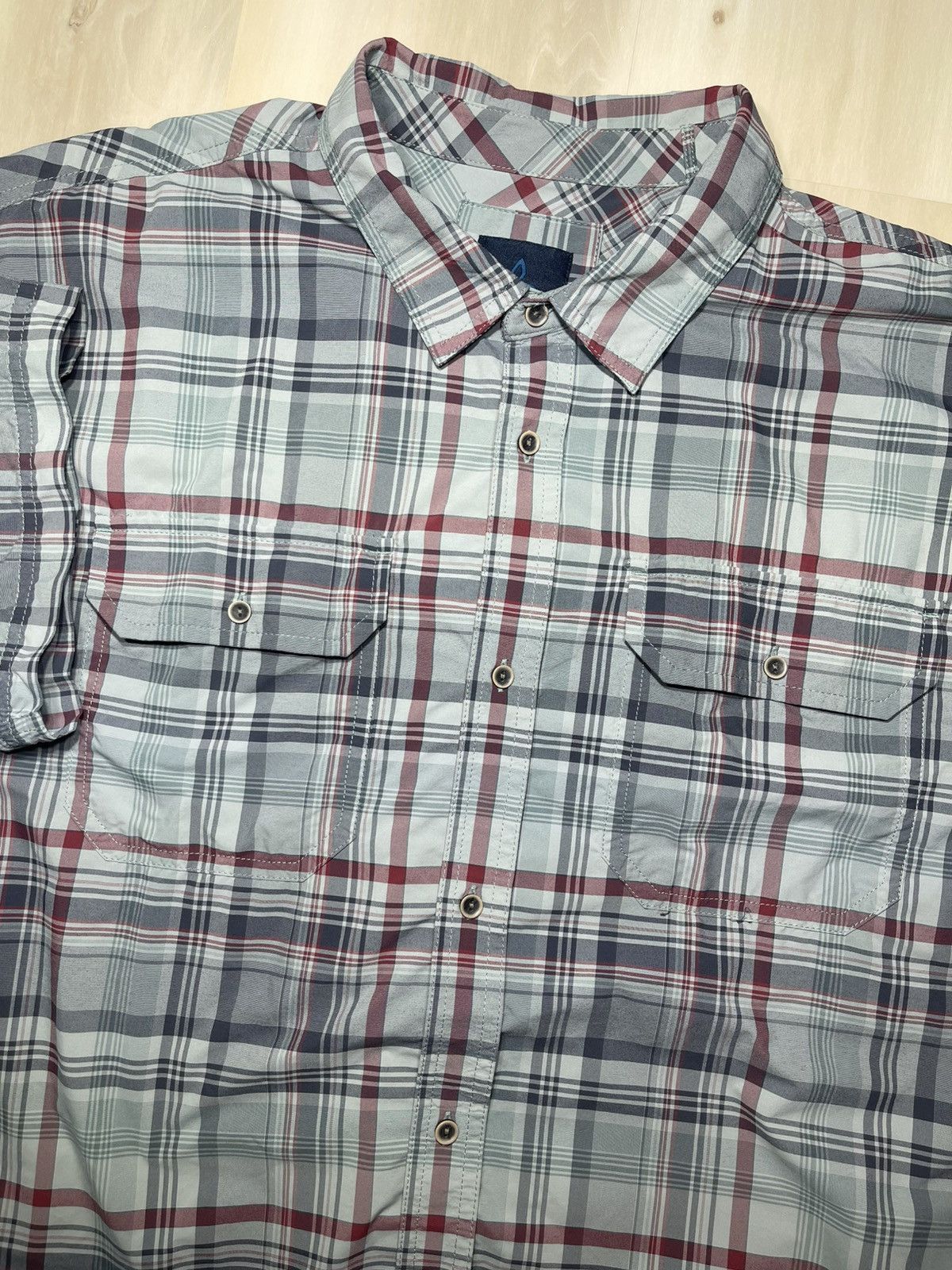 Prana Prana Button Up Shirt Short Sleeve Men’s Sz XL Multi color Size US XL / EU 56 / 4 - 1 Thumbnail