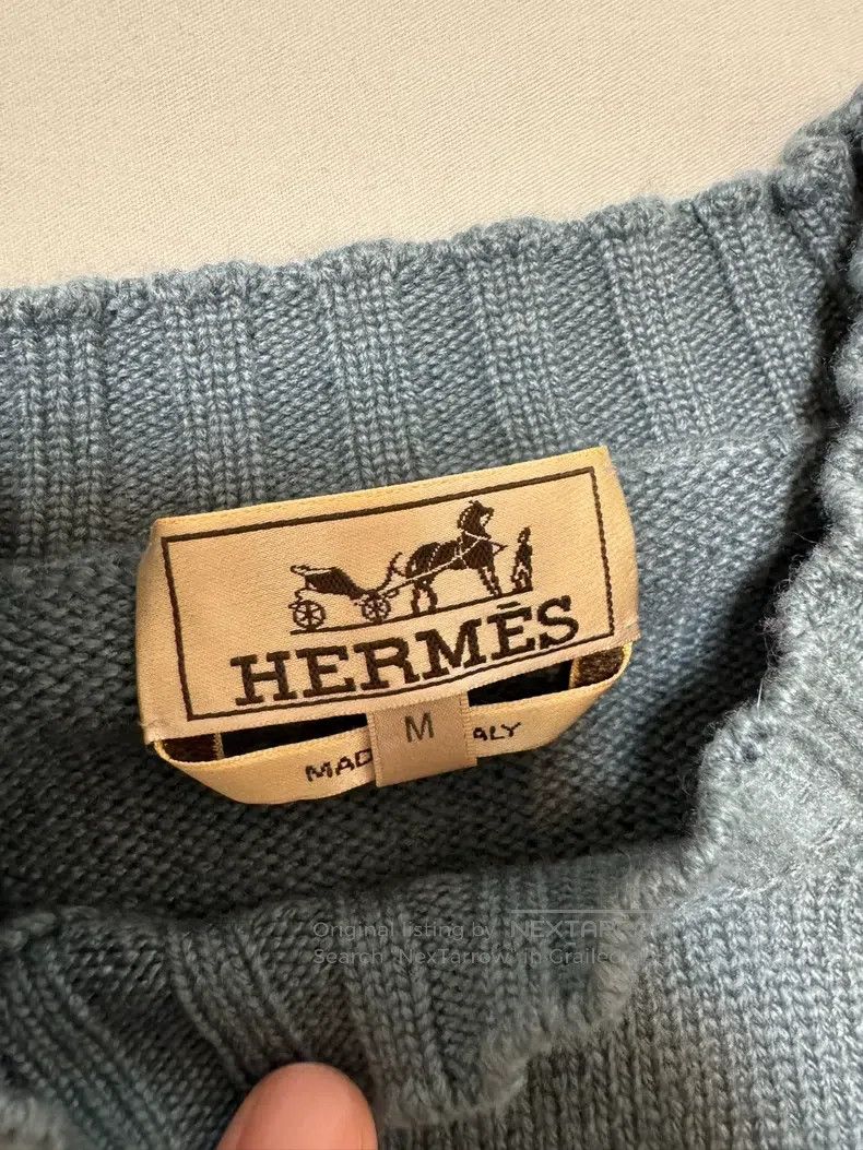 Hermes Hermes Cashmere Coat, 100% Goat Cashmere + lamb leather. G Size US M / EU 48-50 / 2 - 5 Thumbnail