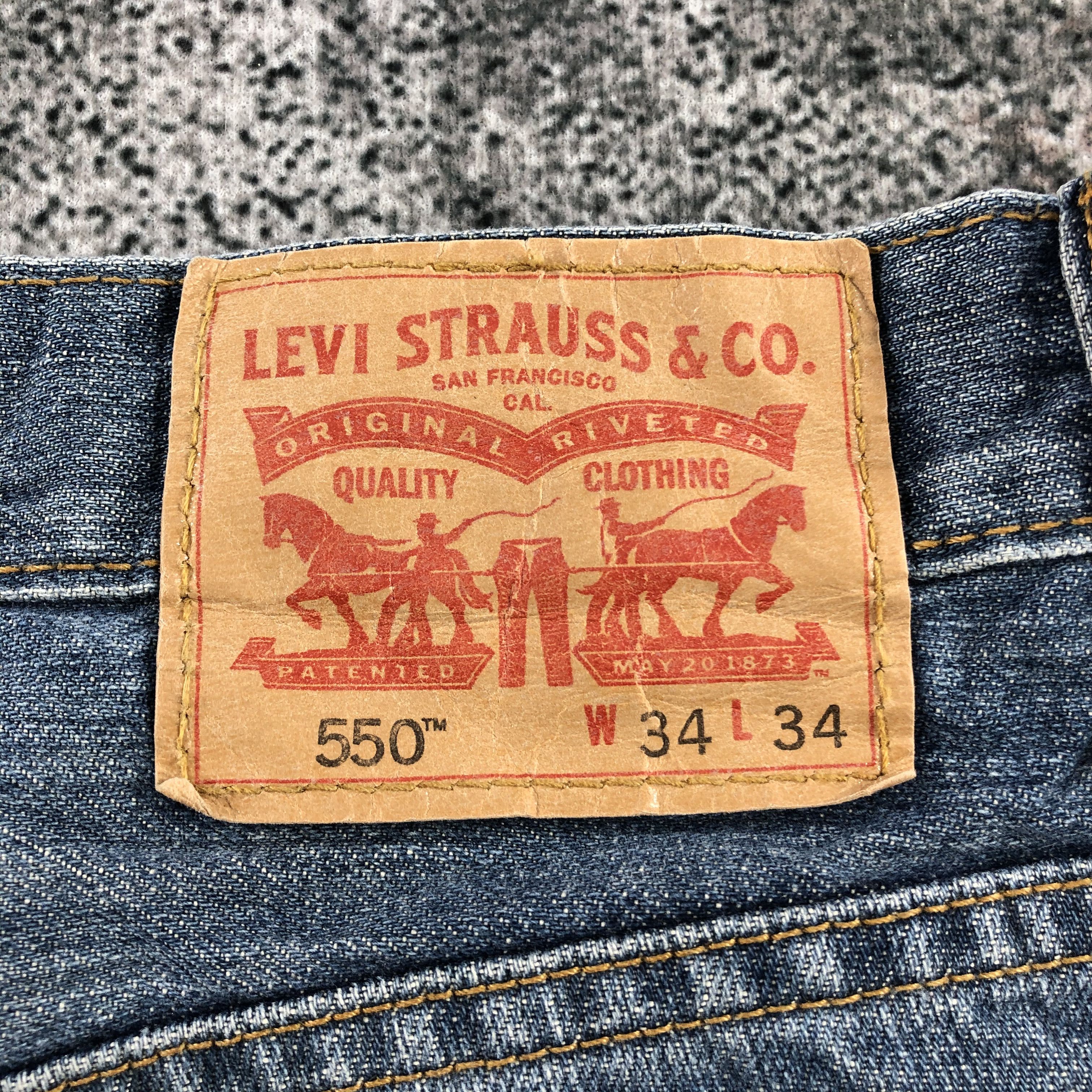 Levi's Vintage Levi's 550 Jeans Blue Wash Denim KJ913 Size US 34 / EU 50 - 5 Thumbnail