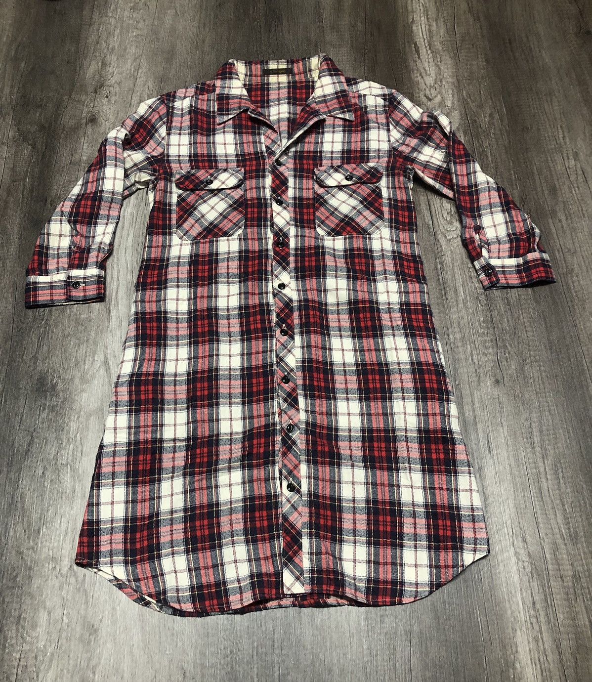 Designer × Japanese Brand × Vintage Vintage D'artagnan Flannel 4 Pocket Button Up Shirt Size M / US 6-8 / IT 42-44 - 7 Thumbnail