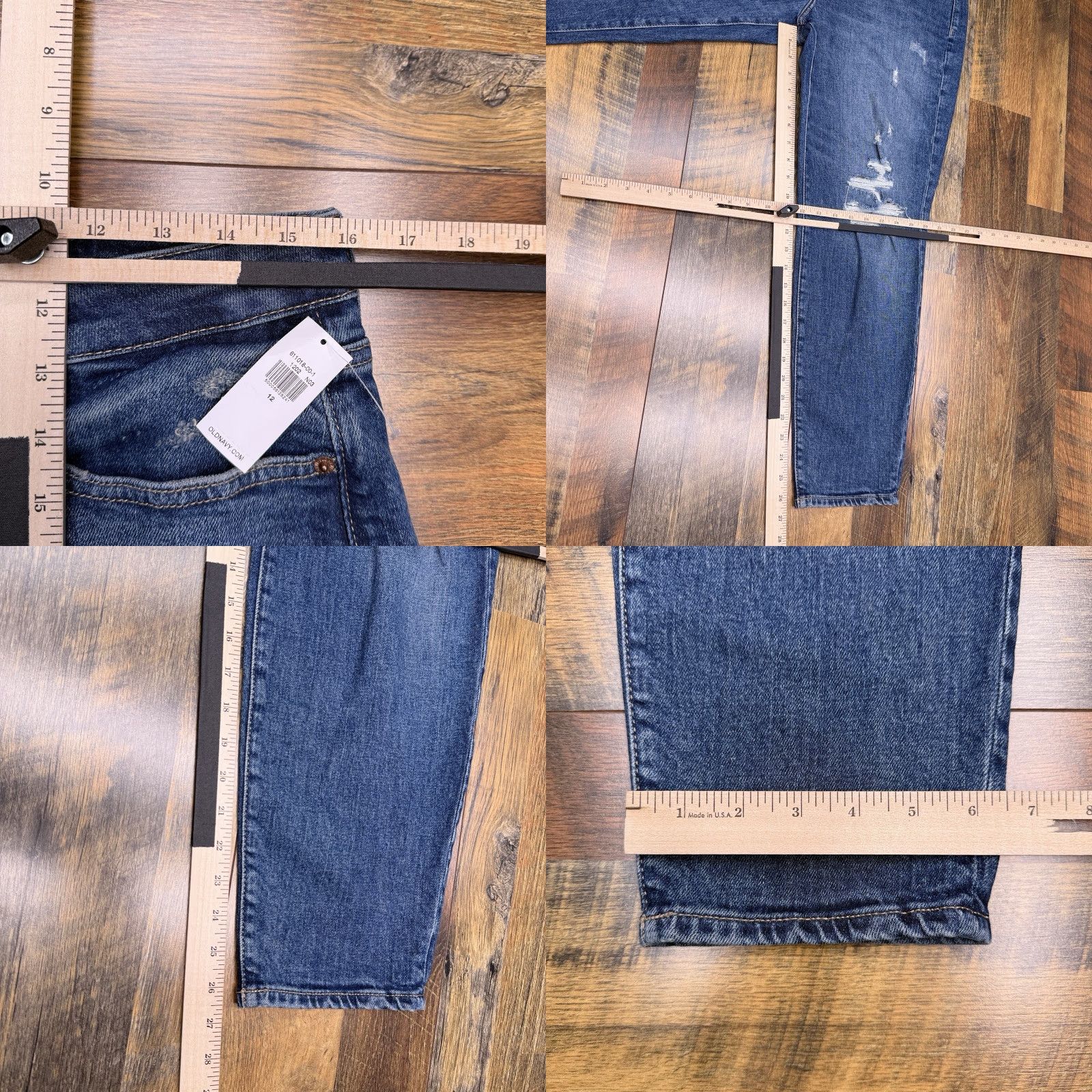Old Navy Old Navy Jeans Womens 12 High Rise Slim 5-Pocket Blue Denim Stretch Ankle Modern 26.5in Inseam NWT Size 34" / US 12 / IT 48 - 9 Thumbnail