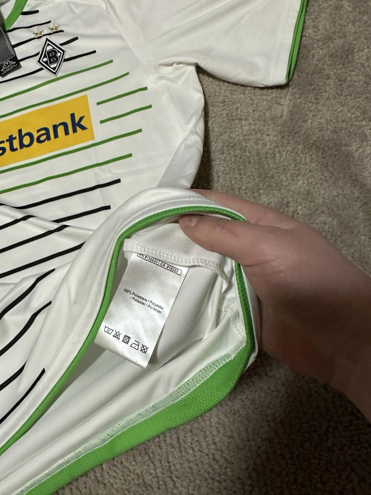 Kappa BORUSSIA MONCHENGLADBACH 2013/4 FOOTBALL SHIRT SOCCER JERSEY Size US XL / EU 56 / 4 - 6 Thumbnail