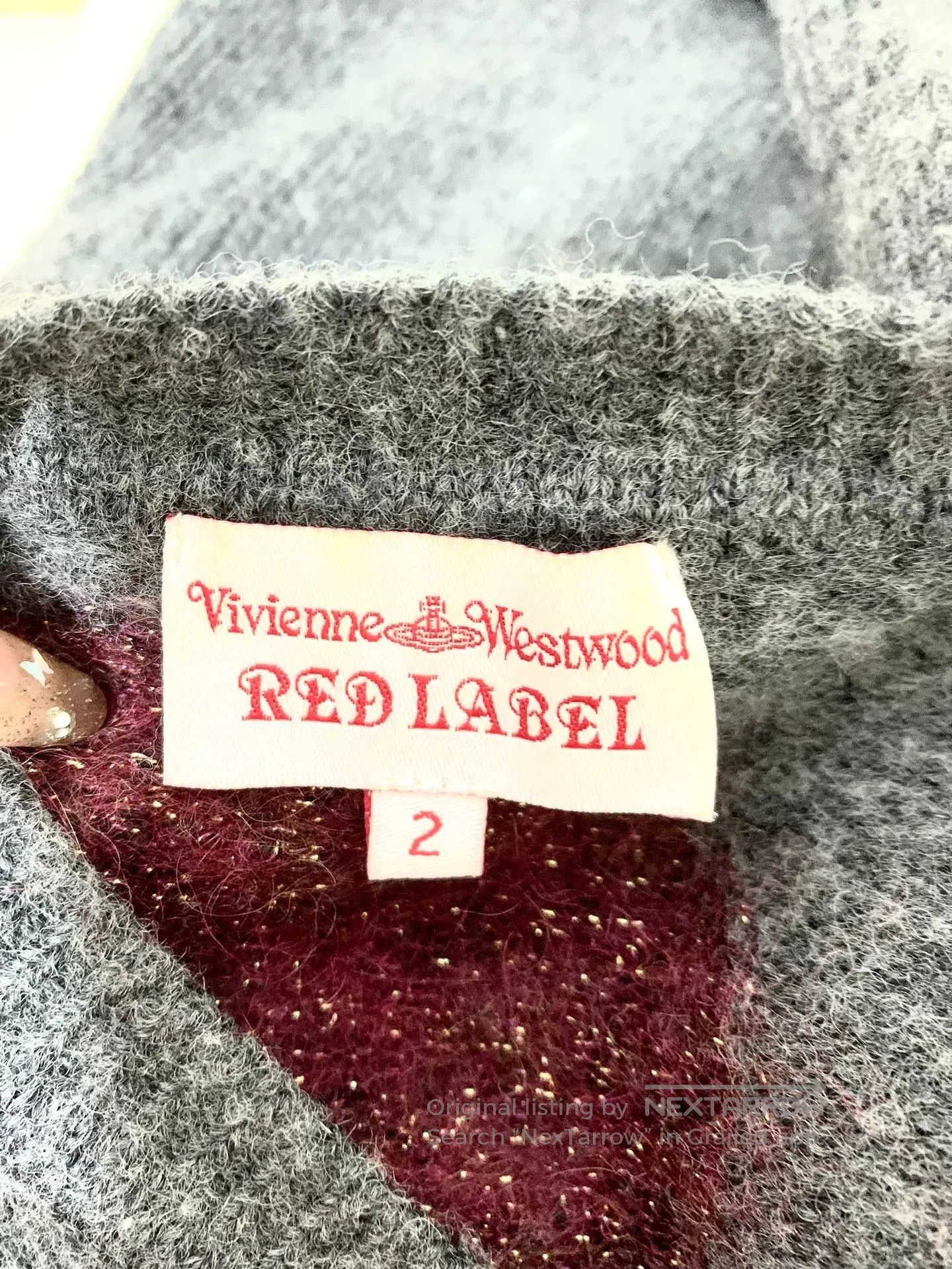 Vivienne Westwood vivienne westwood gray red polka dot cardigan. Size M / US 6-8 / IT 42-44 - 7 Thumbnail