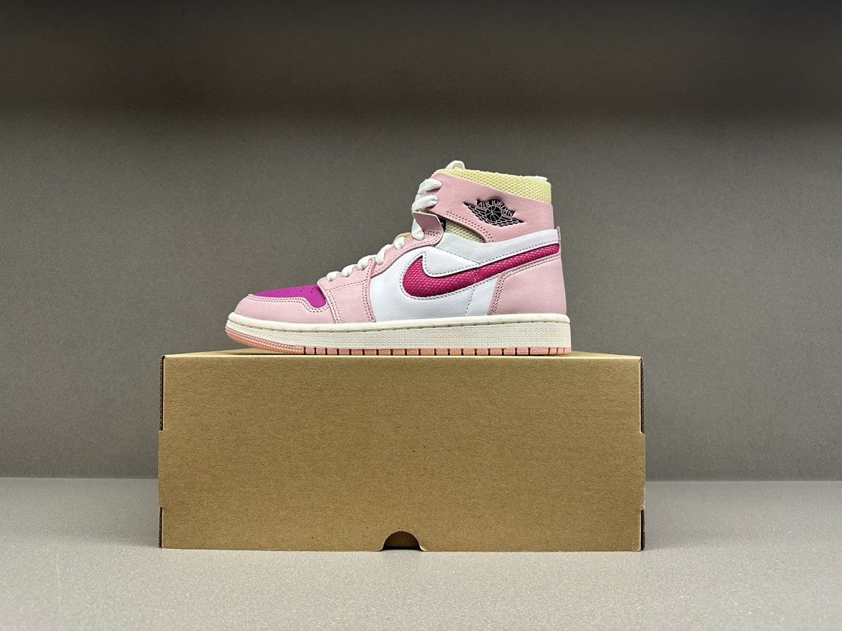 Jordan Brand Nike Air Jordan 1 High Zoom CMFT Pink Glaze Cactus Flower W Size US 7 / IT 37 - 2 Thumbnail