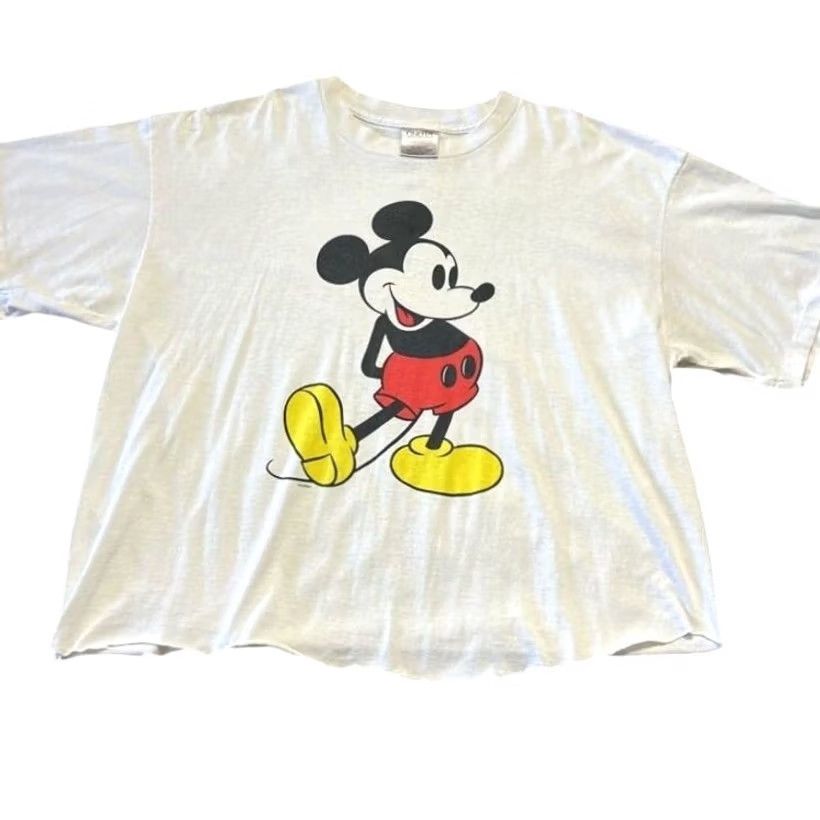 Vintage VINTAGE Mickey Mouse Short Sleeve Graphic T-Shirt White XL Womens Size XL / US 12-14 / IT 48-50 - 2 Thumbnail