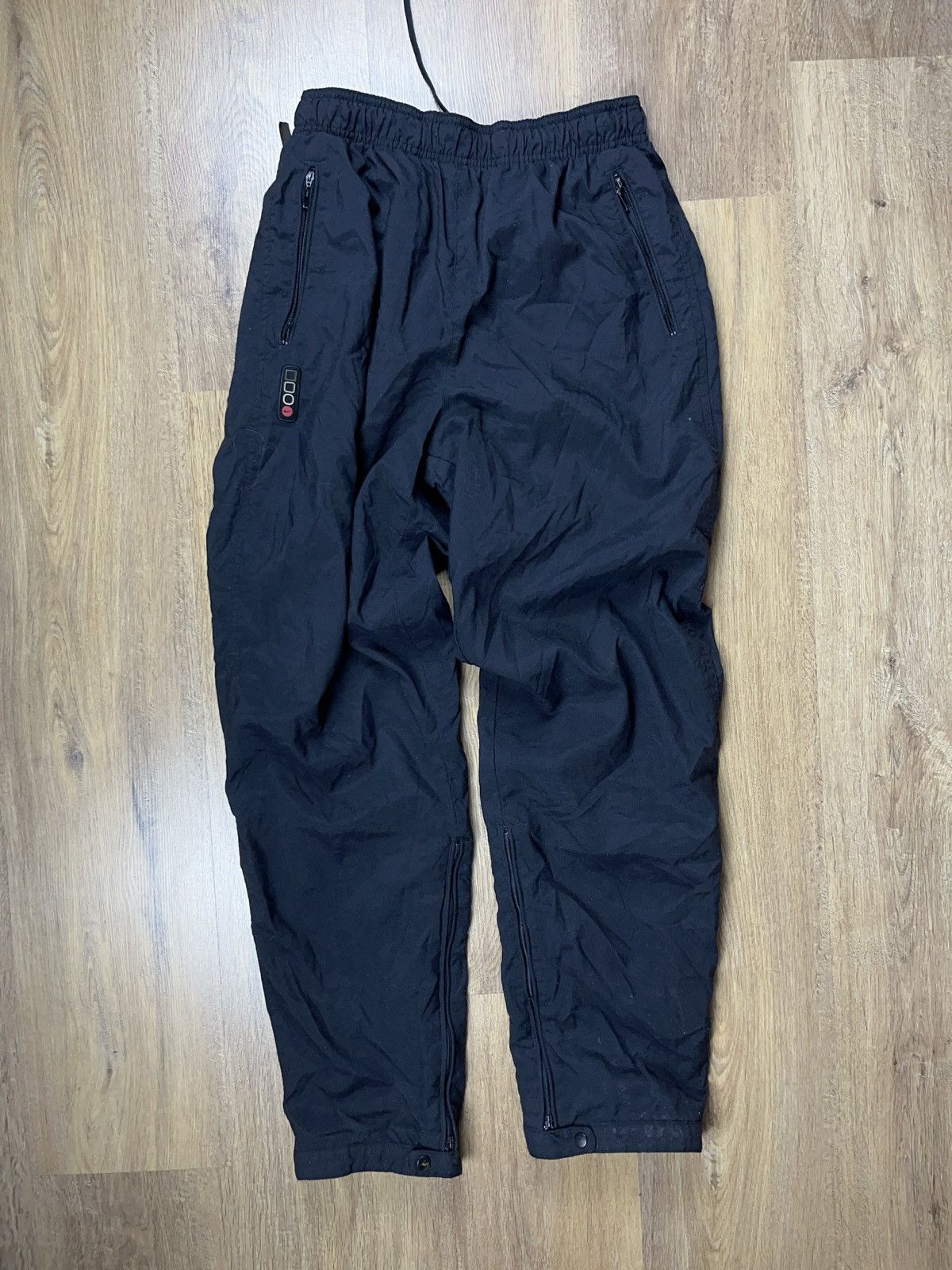 Nike × Vintage ➕90s Nike small swoosh shell sweatpants streetwear hype Size US 32 / EU 48 - 3 Thumbnail