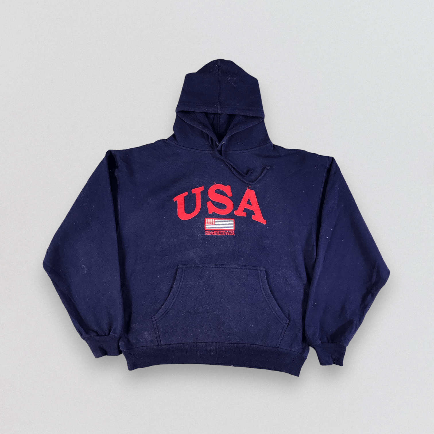Vintage Vintage USA Athletic Hoodie Sweatshirt F299 Size US L / EU 52-54 / 3 - 1 Thumbnail
