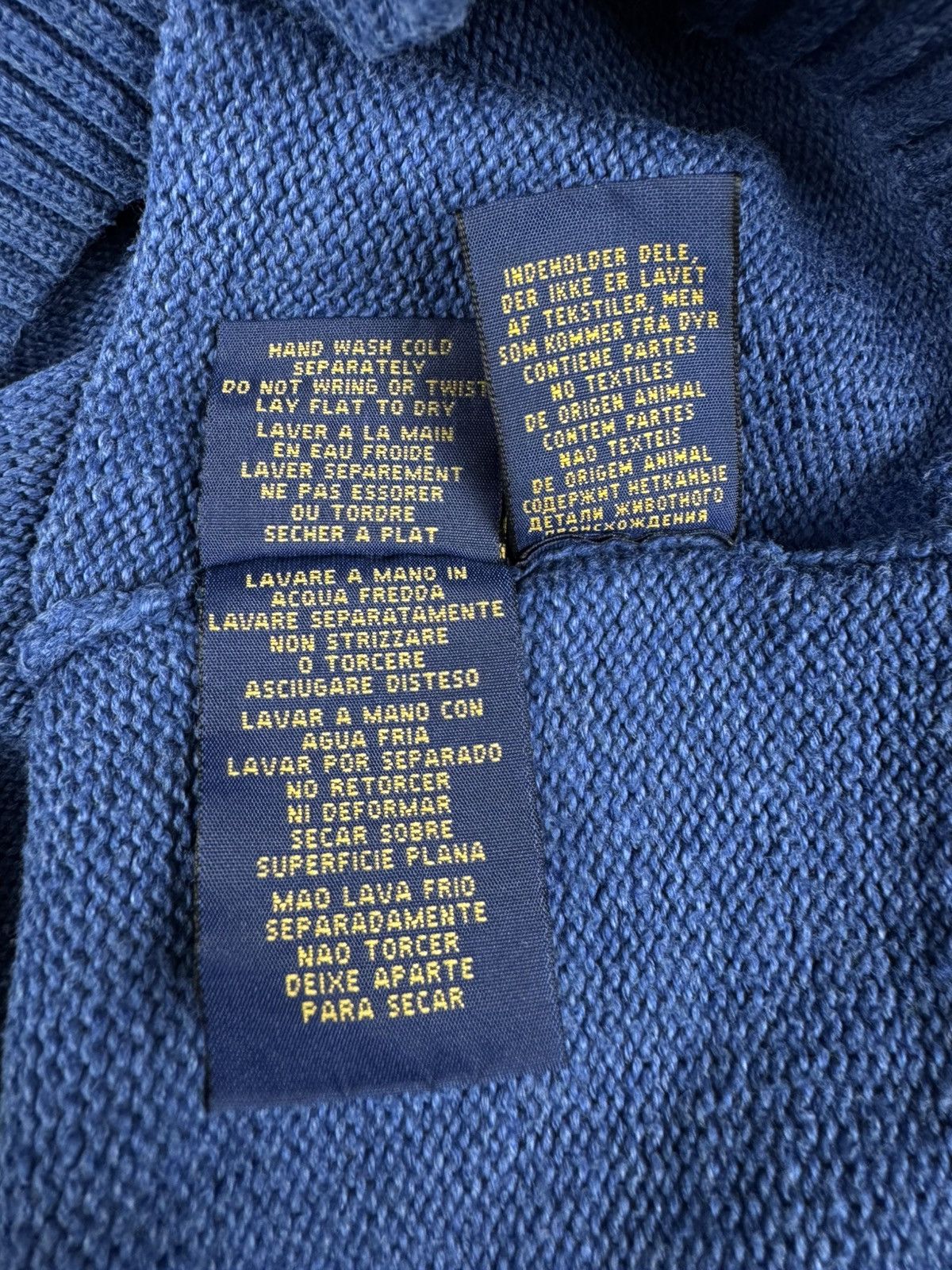 Polo Ralph Lauren × Vintage Vintage Y2K Polo Ralph Lauren 1/4 quarter zip sweater knit Size US XL / EU 56 / 4 - 13 Thumbnail