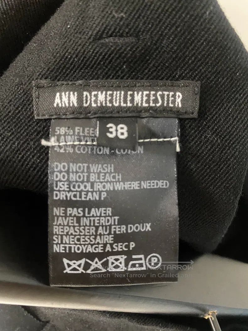 Ann Demeulemeester Ann Demeulemeester Black wool half skirt Size 25" / US 0 / IT 36 - 3 Thumbnail