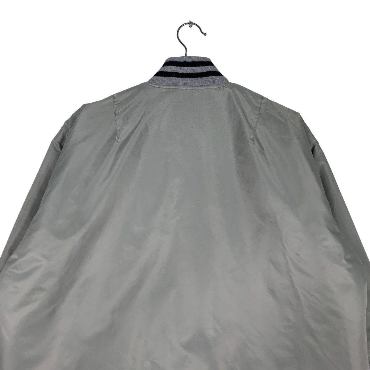 Japanese Brand HILLCROP Grey Varsity Jacket Coach Jacket #0921-C41 Size US M / EU 48-50 / 2 - 8 Thumbnail
