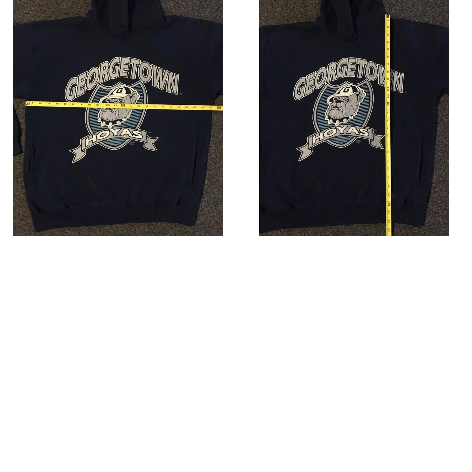 Vintage VINTAGE Georgetown University Hoodie M Blue 90s Distressed College Pullover Sweatshirt Mens Size US M / EU 48-50 / 2 - 11 Thumbnail
