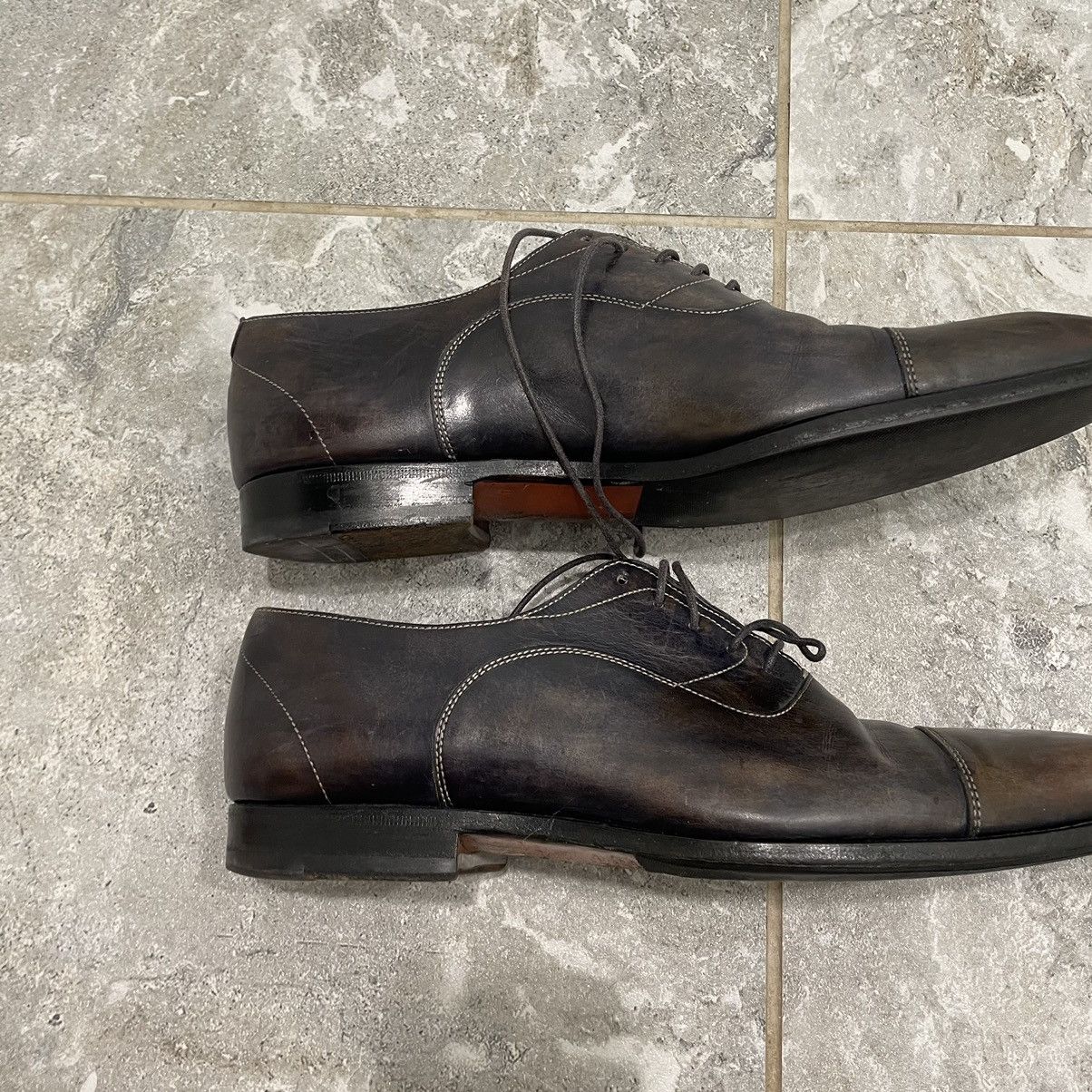Handmade × Santoni 6 Santoni boots classic chameleon clr Leather Shoes old mone Size US 6 / EU 39 - 4 Thumbnail