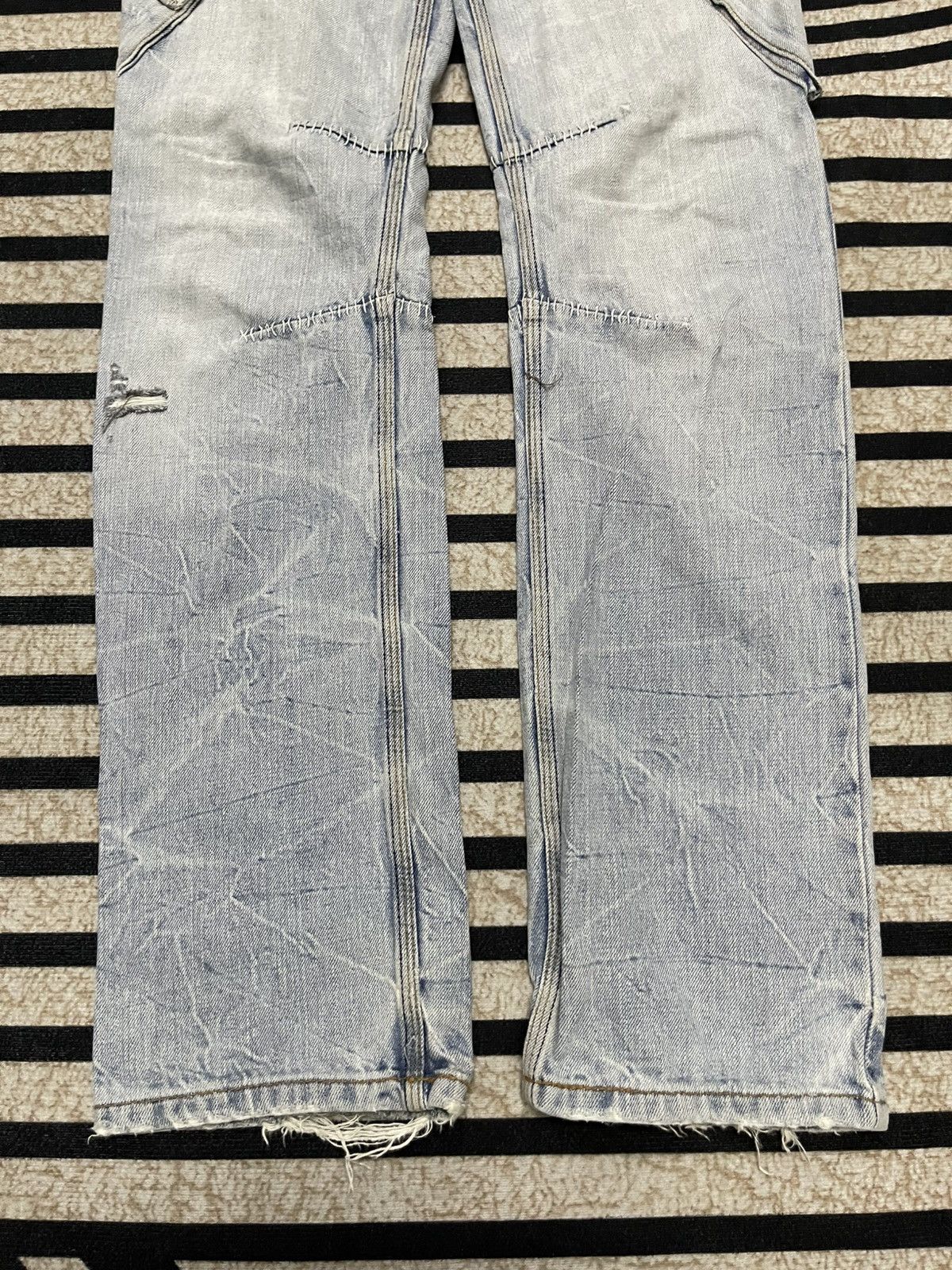 Beauty Beast 2000s TWENTY WORKS STUDDED SIDE POCKET JEANS RARE Size US 31 - 4 Thumbnail