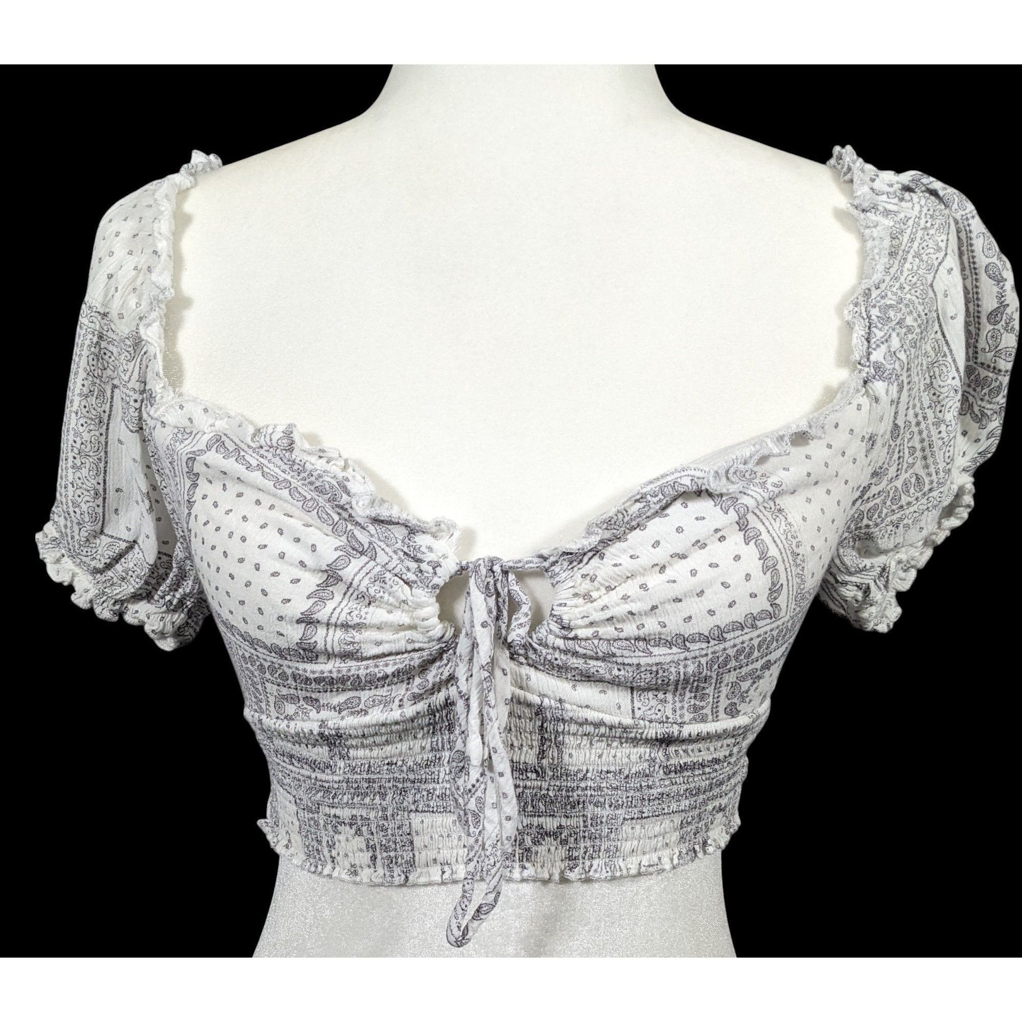 Other Isabelle's Closet Bohemian Festival Peasant Crop Top Size Me Size M / US 6-8 / IT 42-44 - 1 Thumbnail