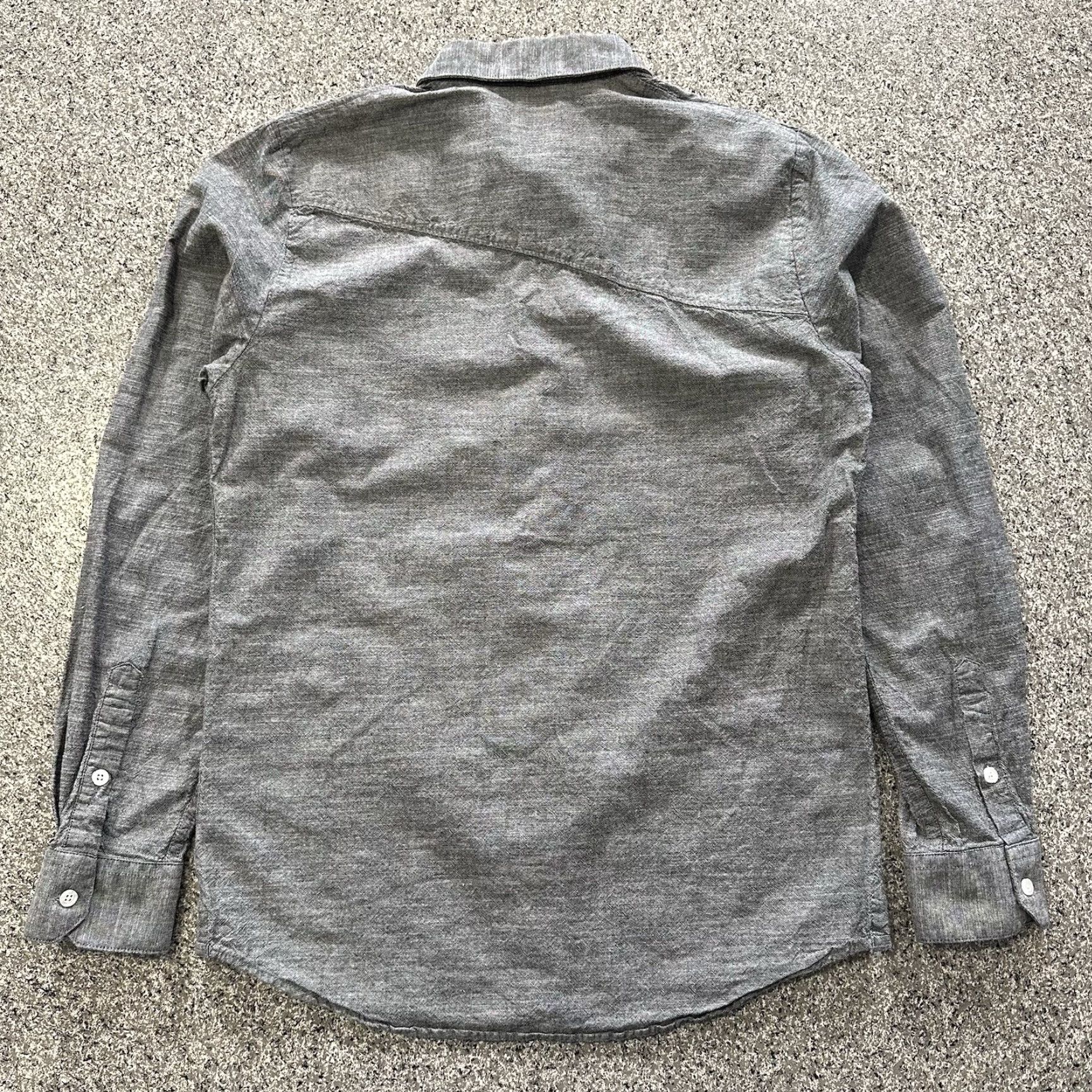 Volcom Volcom Button-Up Shirt Mens L Gray Solid Long Sleeve Woven Cotton Collar Down Size US L / EU 52-54 / 3 - 7 Thumbnail