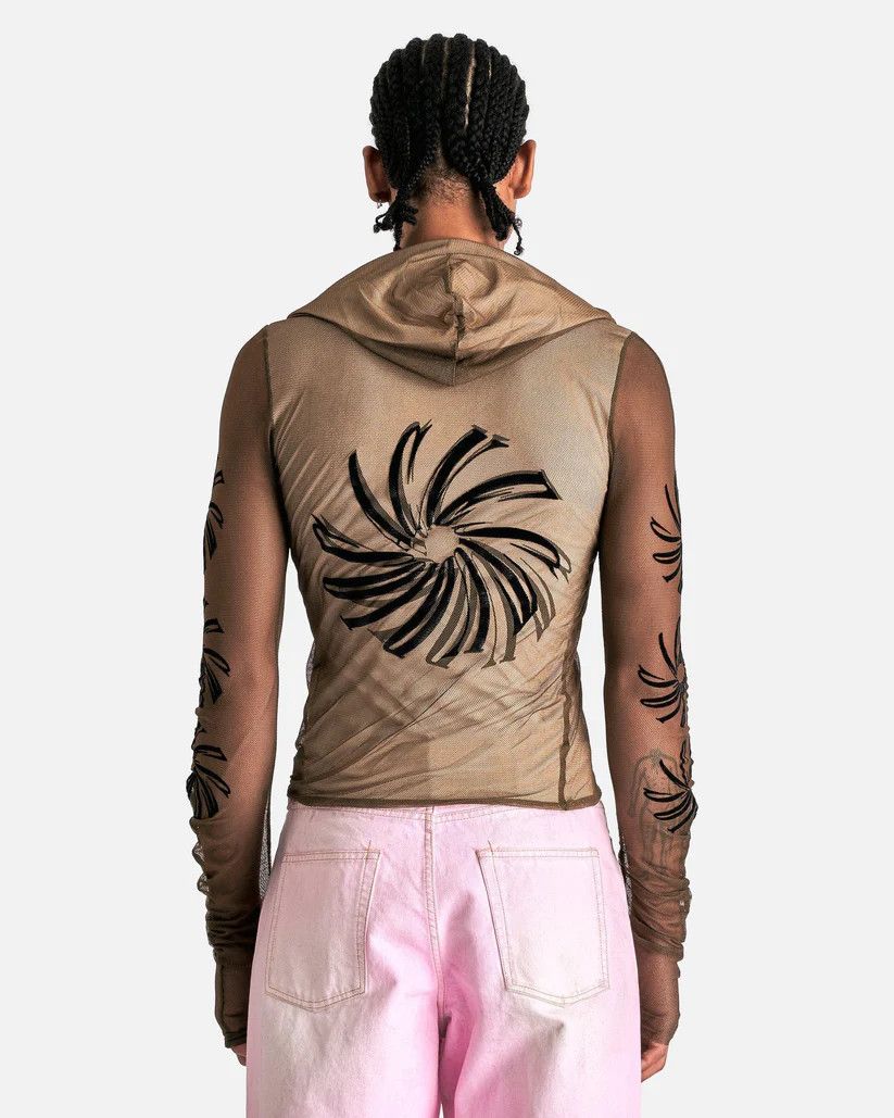 Acne Studios o1s1v1r1oon0925 Elope Spin Logo Hood in Brown Size US XL / EU 56 / 4 - 2 Thumbnail
