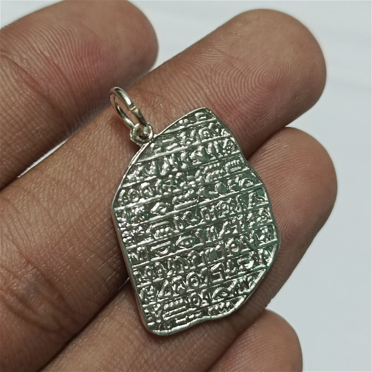 Other Elegant Silver-Plated Egyptian Pendant – Inspired by Ancient Size ONE SIZE - 6 Thumbnail