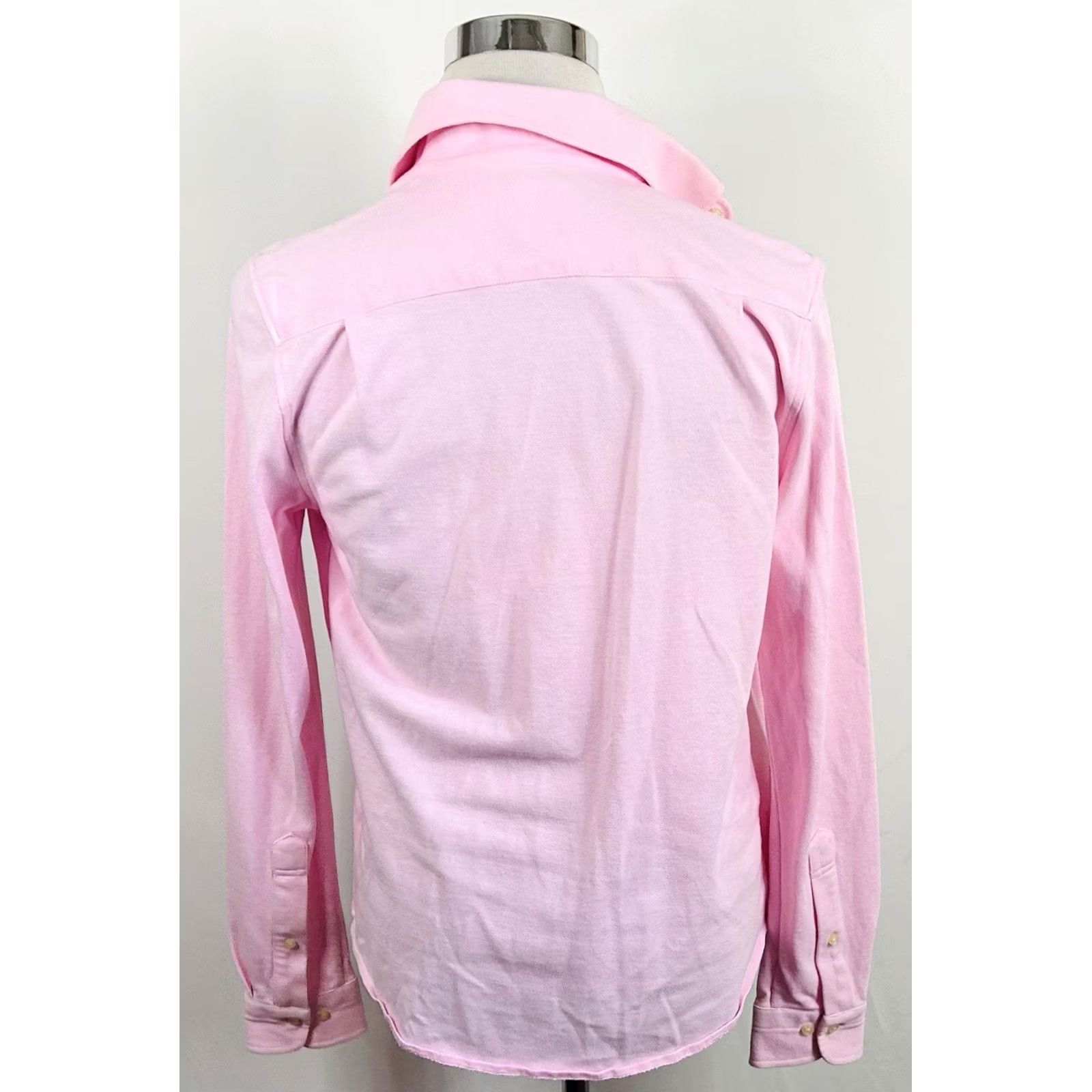 Brooks Brothers Brooks Brothers Performance Knit Shirt Pink Small 100% Cotton Original Fit Mens Size US S / EU 44-46 / 1 - 5 Thumbnail