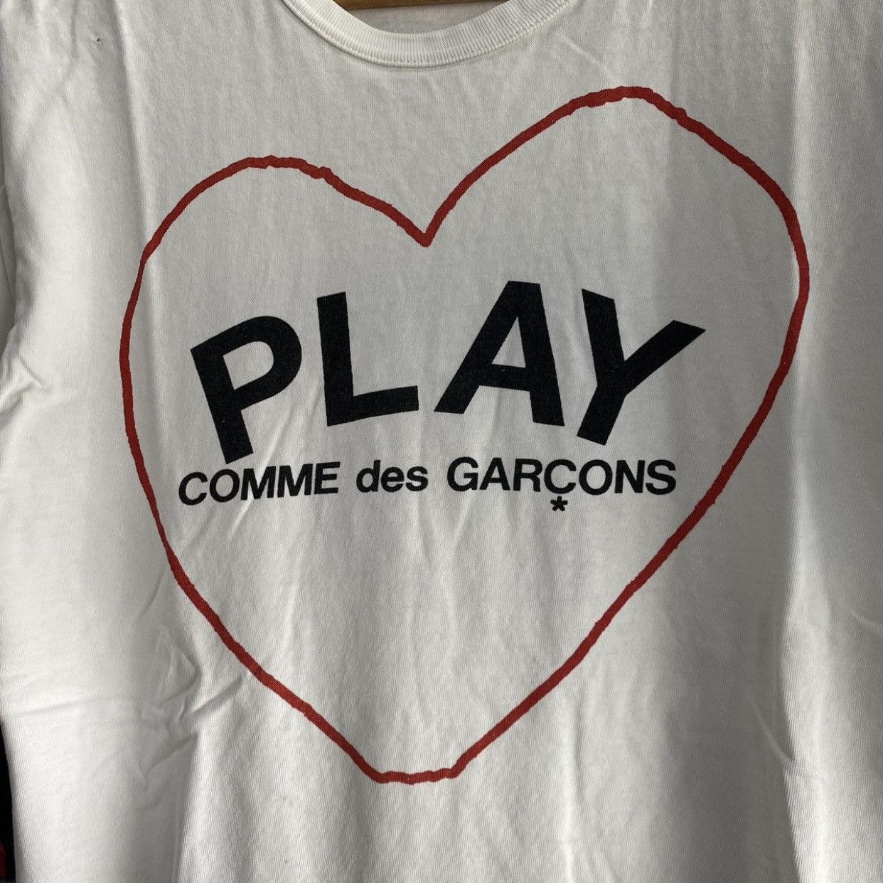 Comme des Garcons PLAY Comme des Garçons Play Sketch Heart Big Logo - Made in Japan Size US M / EU 48-50 / 2 - 5 Thumbnail