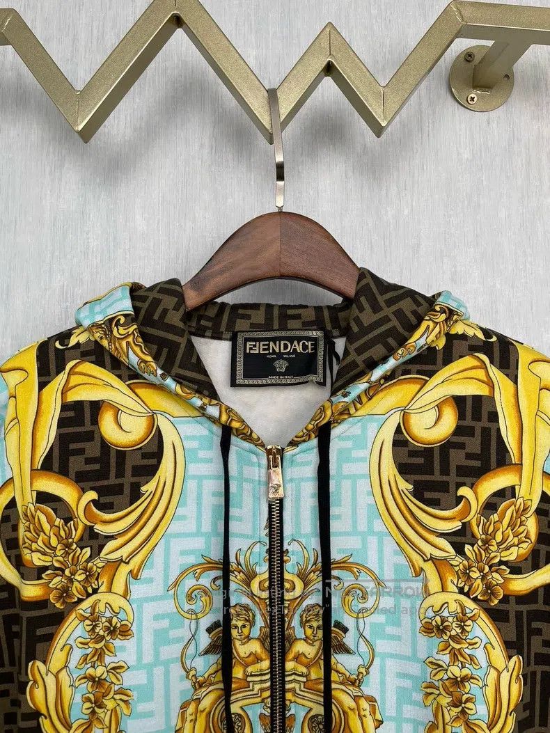 Versace Versace Thin fleece zip jacket Size US M / EU 48-50 / 2 - 2 Thumbnail