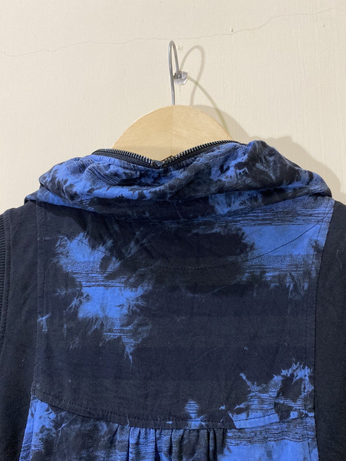 Japanese Brand Japanese GOA Style Blue Dark Gothic Sleeveless Hoodie Size US M / EU 48-50 / 2 - 12 Thumbnail