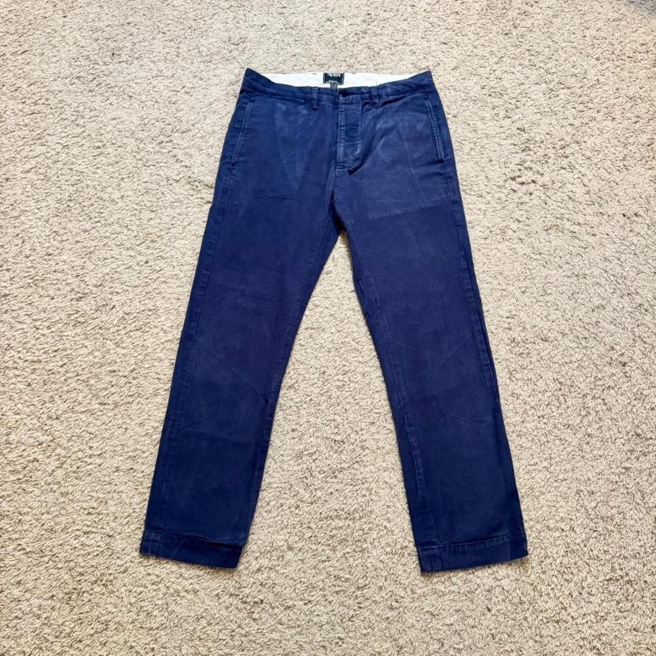 Todd Snyder Todd Snyder Basic Navy Blue Chino Pants 32" Waist Size US 32 / EU 48 - 3 Thumbnail