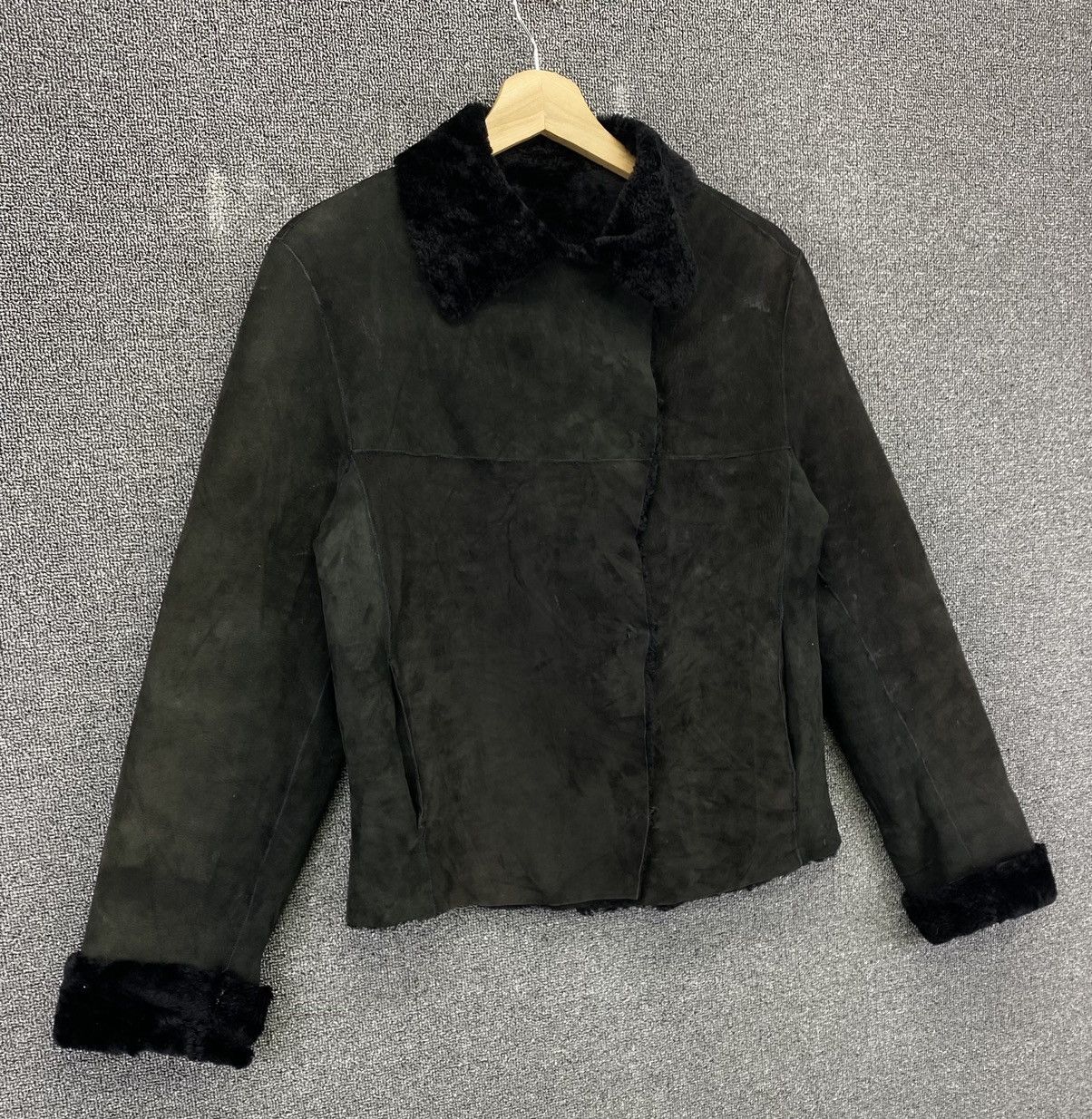 Joseph Vintage Joseph Faux Fur Lamb Skin Leather Jacket Size M / US 6-8 / IT 42-44 - 2 Thumbnail