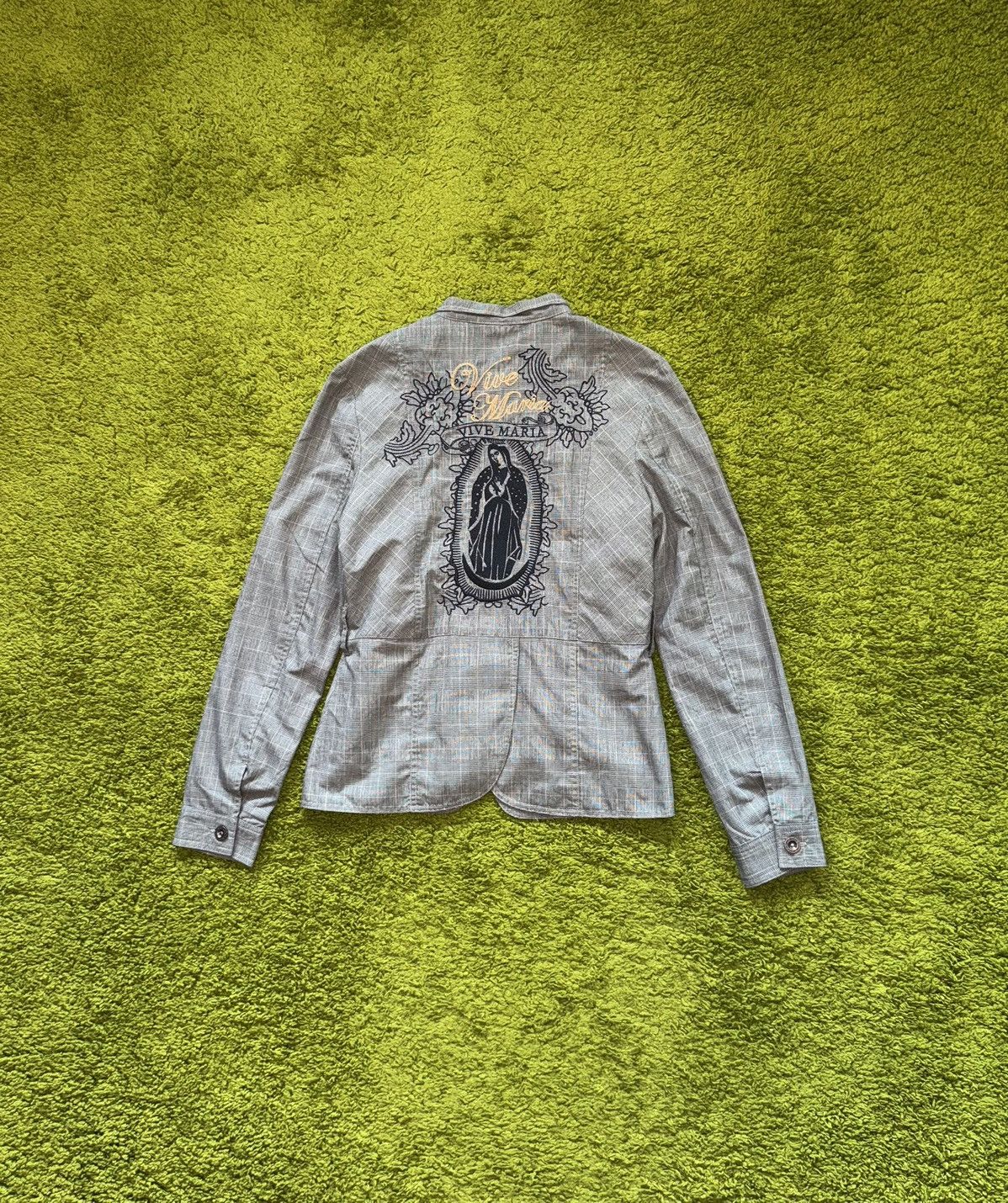 Designer × Vintage + Vive Maria + 2000s vtg embroidered logo blazer jacket Y2K Size M / US 6-8 / IT 42-44 - 1 Thumbnail