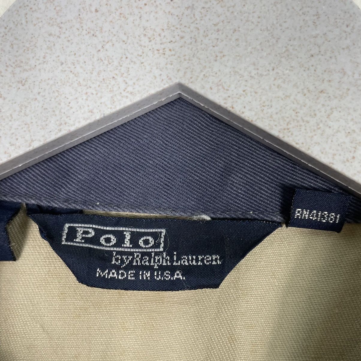 Polo Ralph Lauren × Vintage 💥90s BEIGE WORKER POLO RALPH LAUREN JACKET Size US XL / EU 56 / 4 - 10 Thumbnail