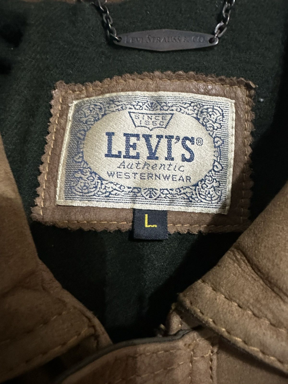 Levi's Levis Leather Trucker Jacket Size US L / EU 52-54 / 3 - 5 Thumbnail