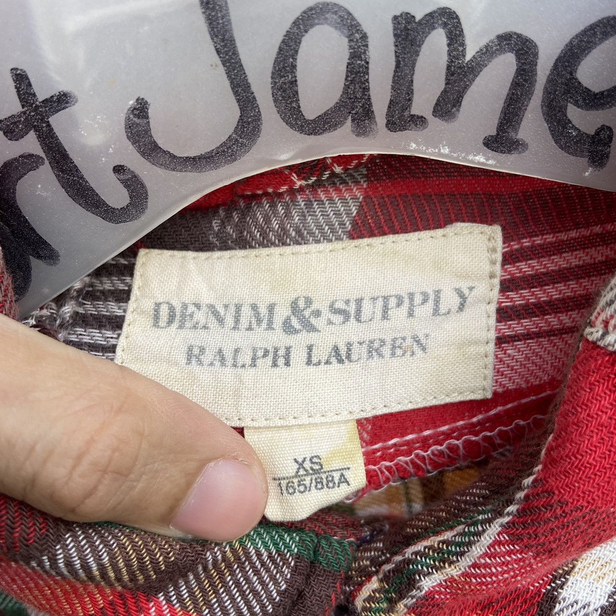 Denim & Supply Ralph Lauren × Polo Ralph Lauren × Ralph Lauren Rare 🔥 Polo Ralph Lauren Checker Patchwork Shirt Size US XS / EU 42 / 0 - 5 Thumbnail