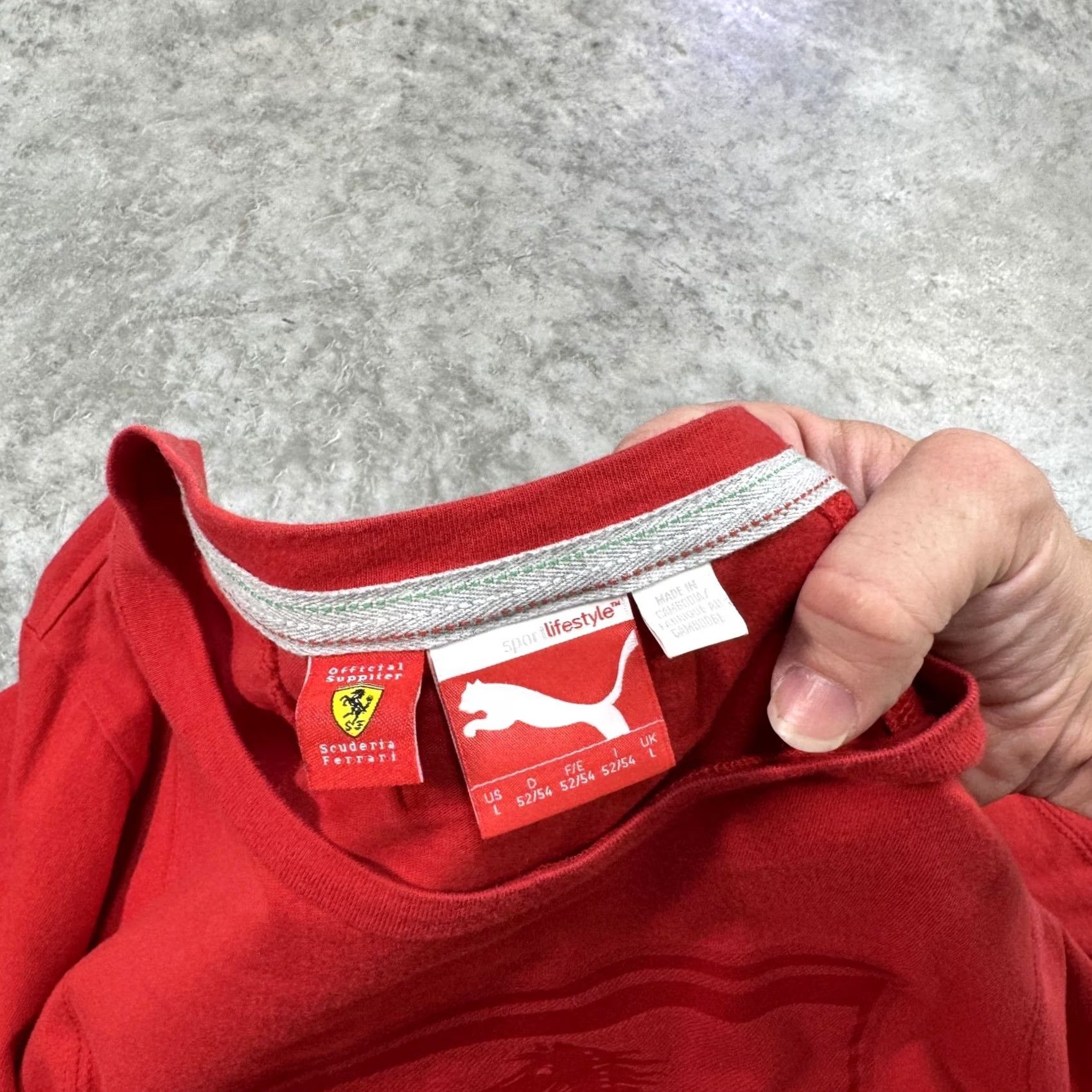 Puma Puma Ferrari Shirt Mens Large Red Scuderia SF Prancing Horse Logo Tee Racing F1 Size US L / EU 52-54 / 3 - 5 Thumbnail