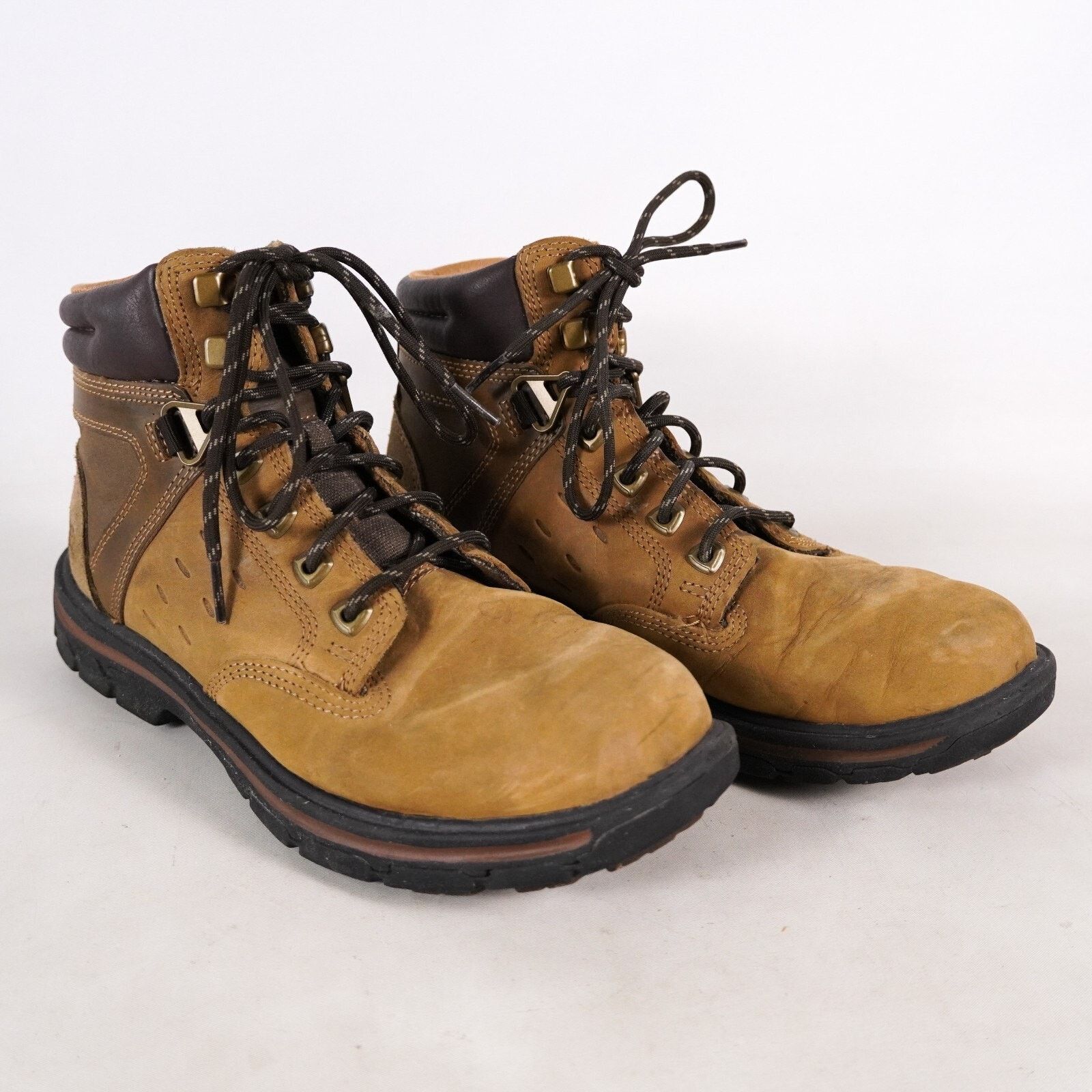 SKECHERS Skechers Relaxed Fit Leather Work Boots Men 7 Hiking Shoes Size US 7 / EU 40 - 1 Thumbnail