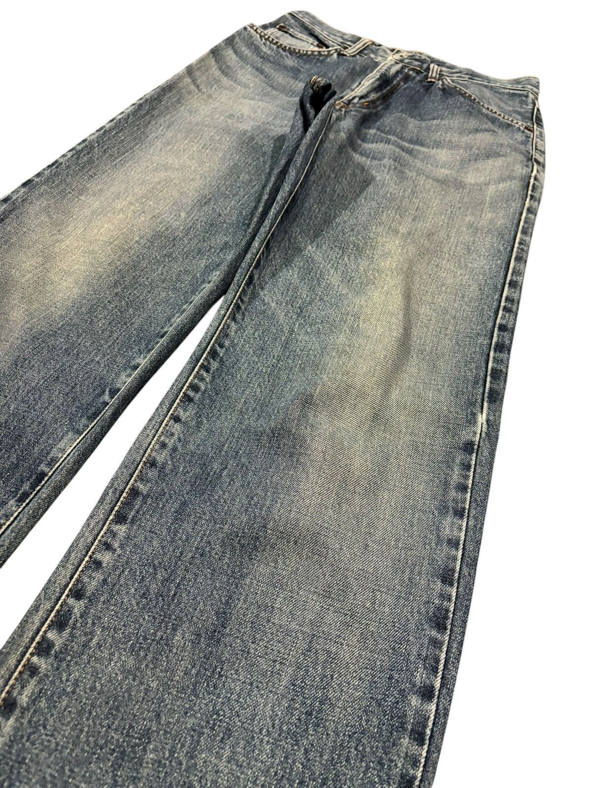 Edwin × Japanese Brand Vintage Y2k Edwin 405 Faded Made In Japan Straight Cut Jeans Size US 29 - 3 Thumbnail