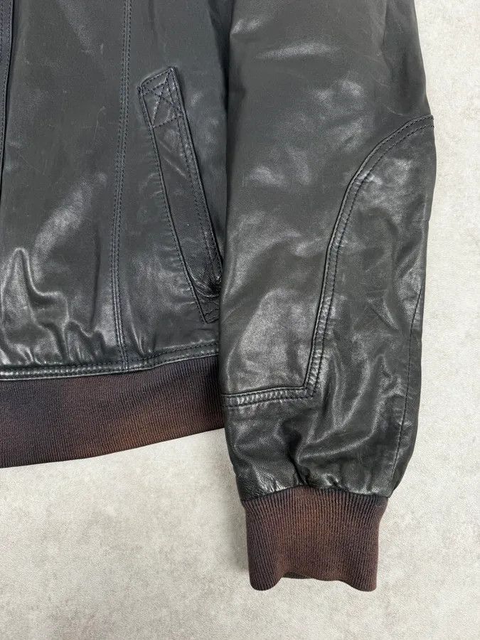 Dolce & Gabbana 2000s Dolce & Gabbana Black Leather Buttoned Jacket Size US L / EU 52-54 / 3 - 11 Thumbnail