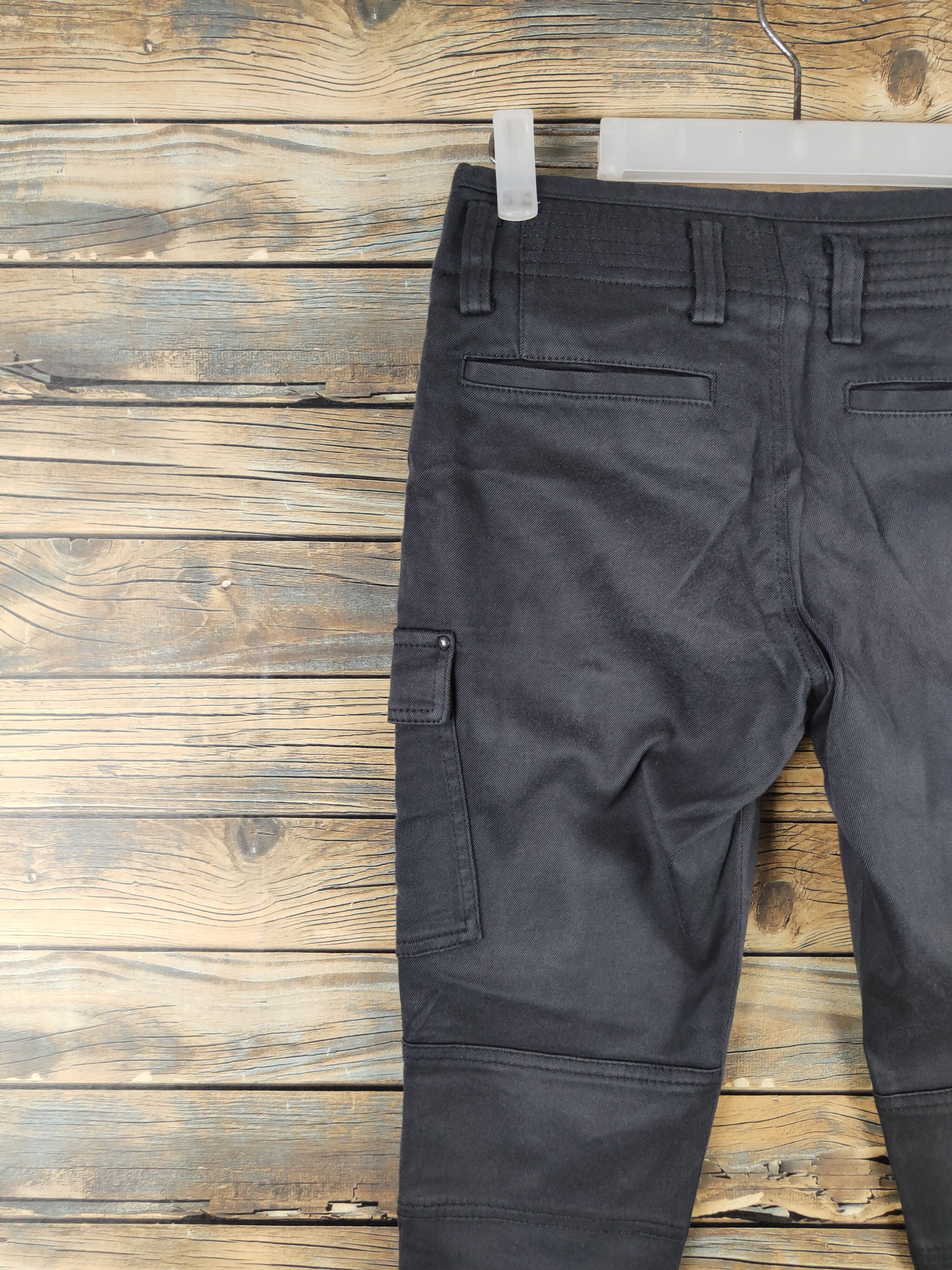 Japanese Brand DL Des Pres Black Multipocket Cargo Pants #2421 Size 26" / US 2 / IT 38 - 8 Thumbnail
