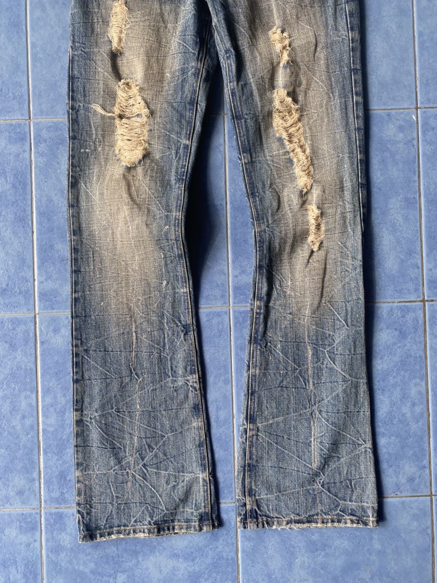 If Six Was Nine Midas Glitter Paint Splatter Flared Denim Size US 30 / EU 46 - 4 Thumbnail